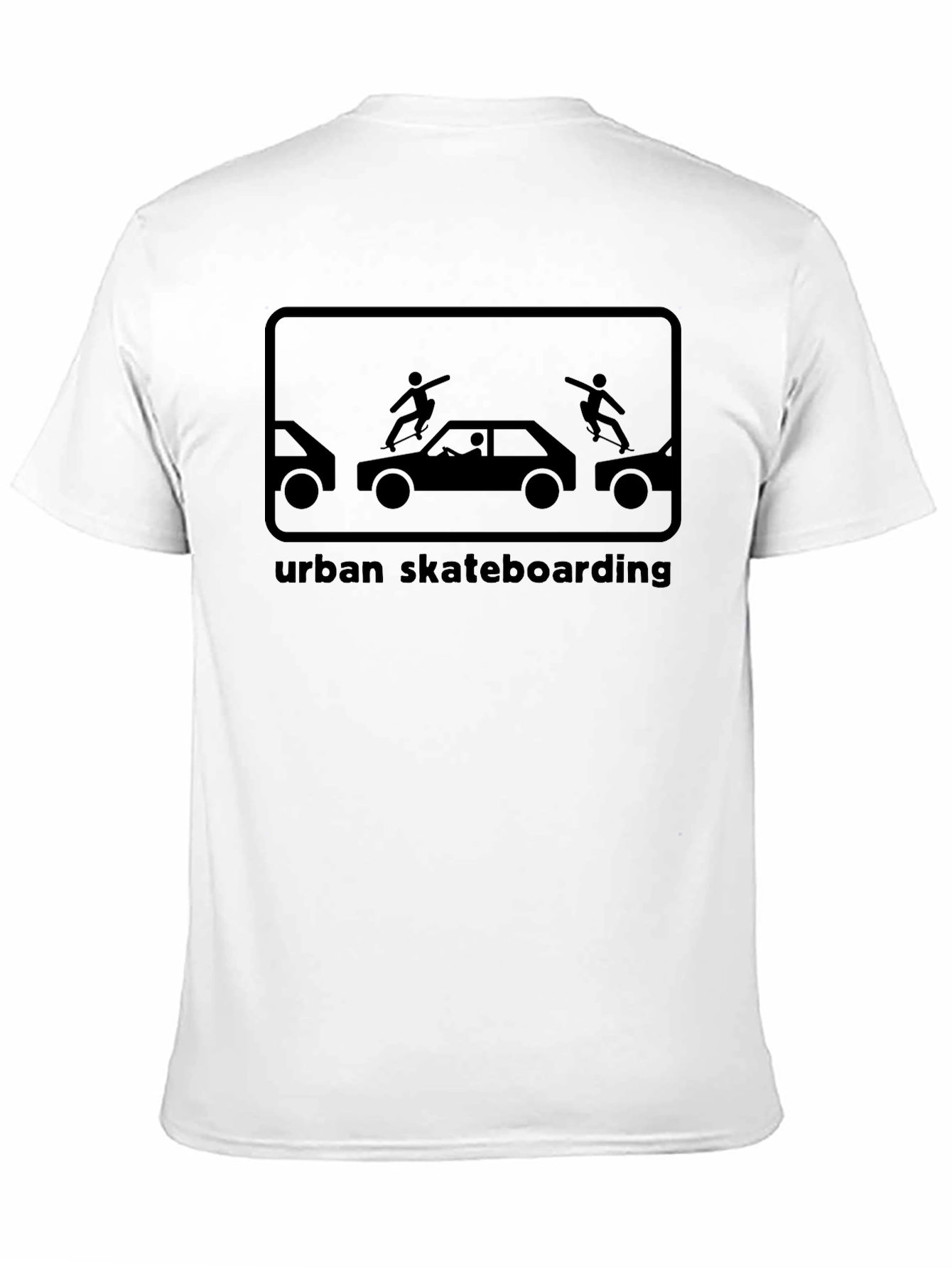 Urban Skateboarding T-Shirt - Black Graphic Tee