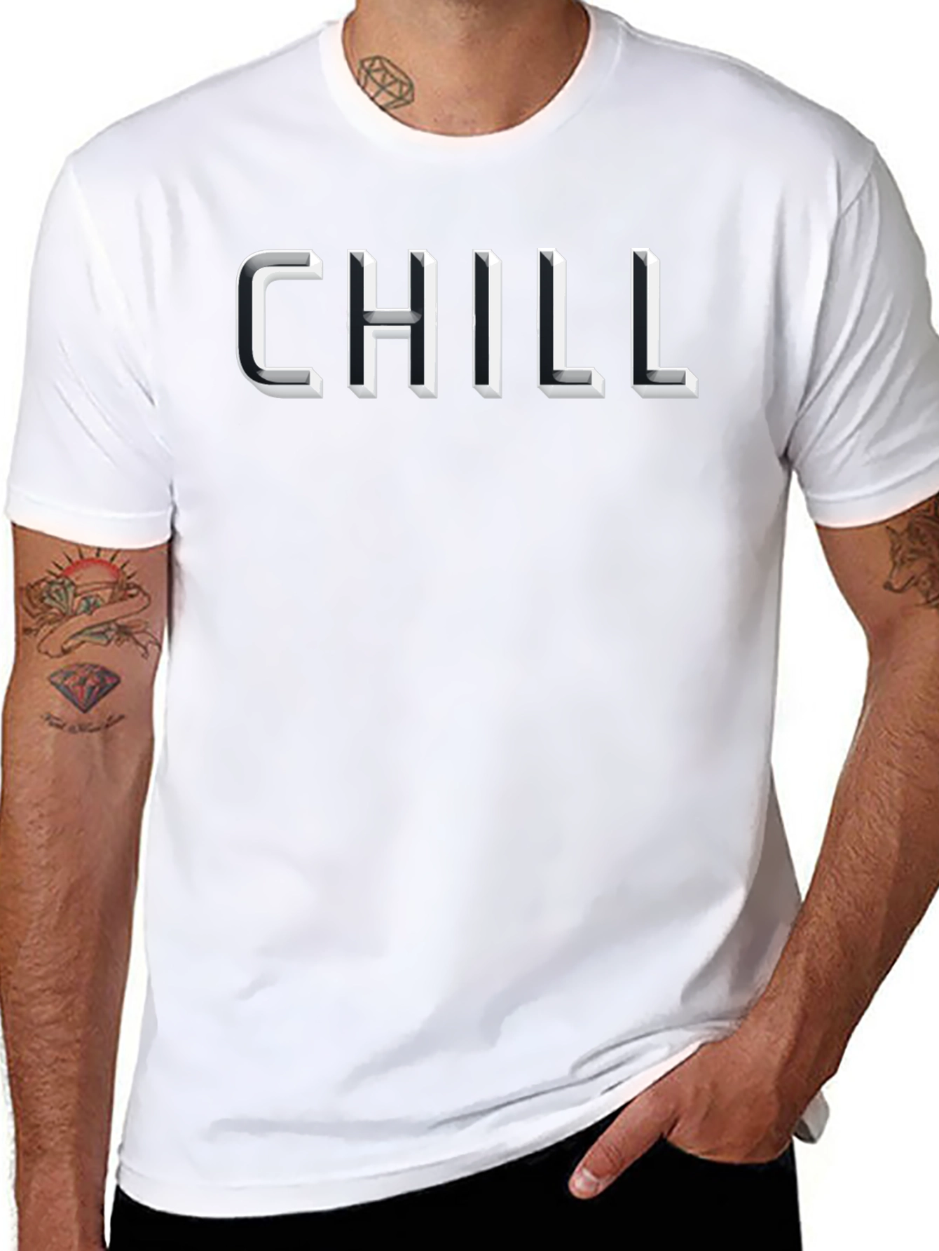 Chill Graphic Tee - Mens Black T-Shirt
