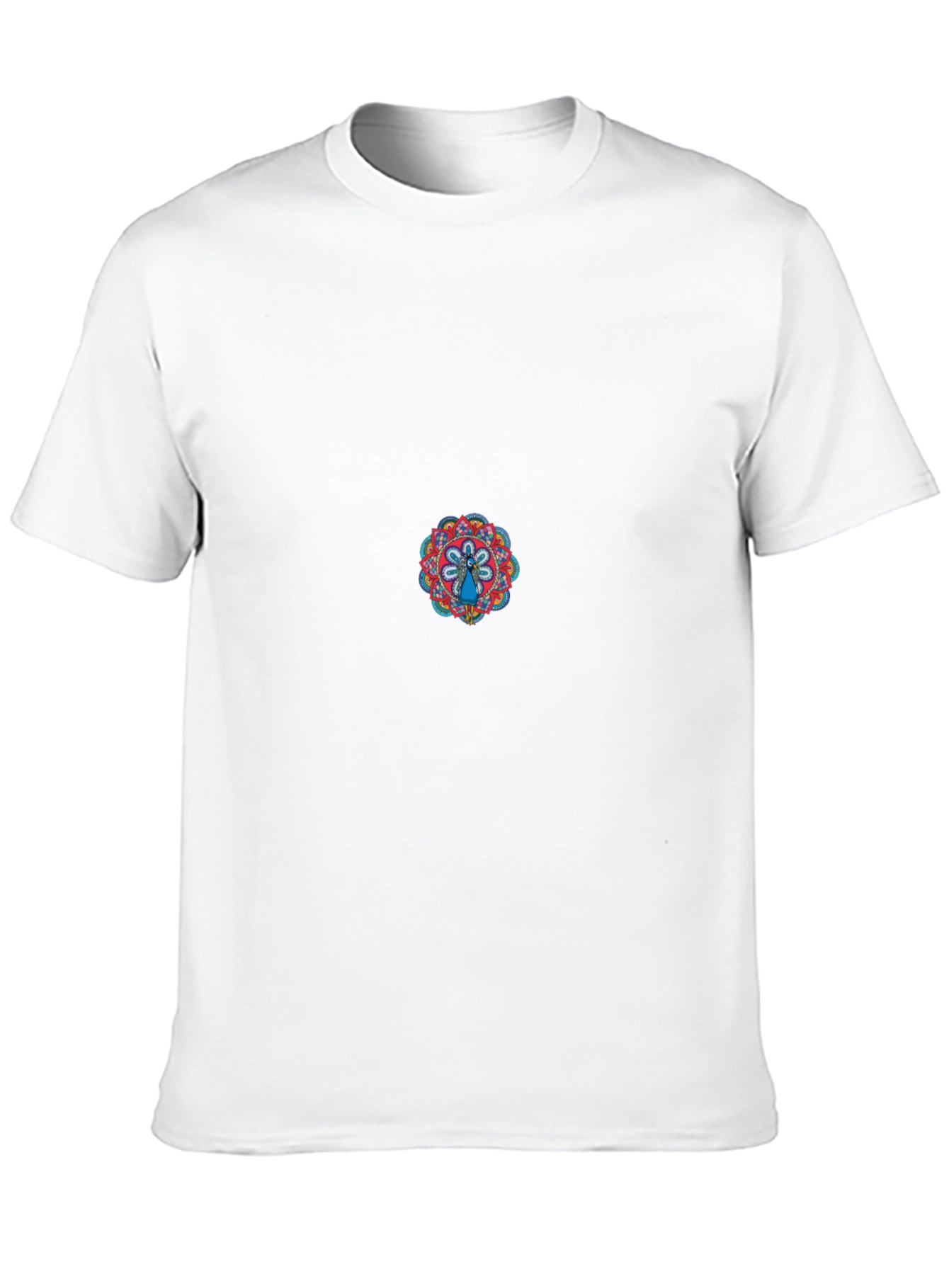 Black Tee with Mandala Graphic