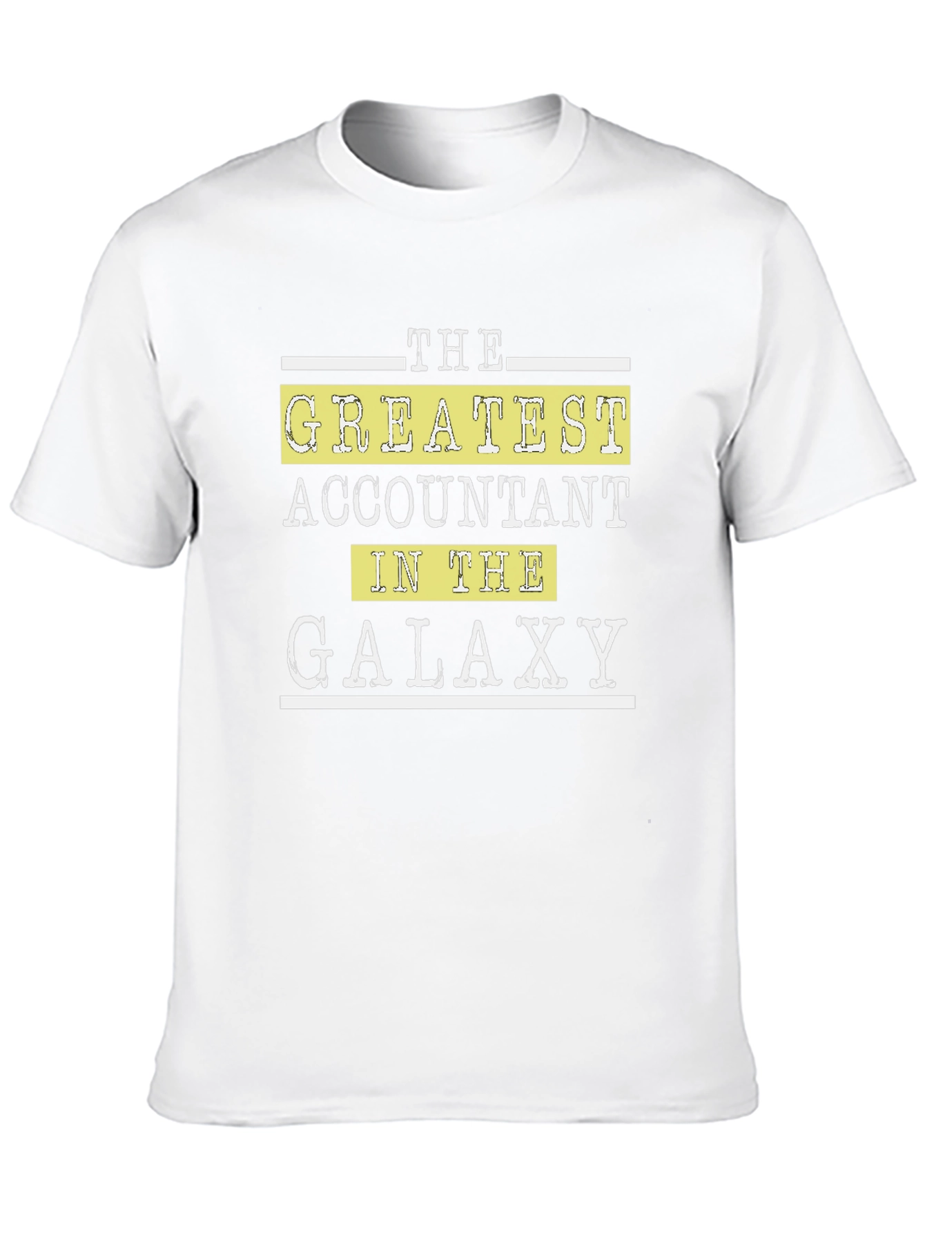 Accountant in the Galaxy Black Graphic T-Shirt