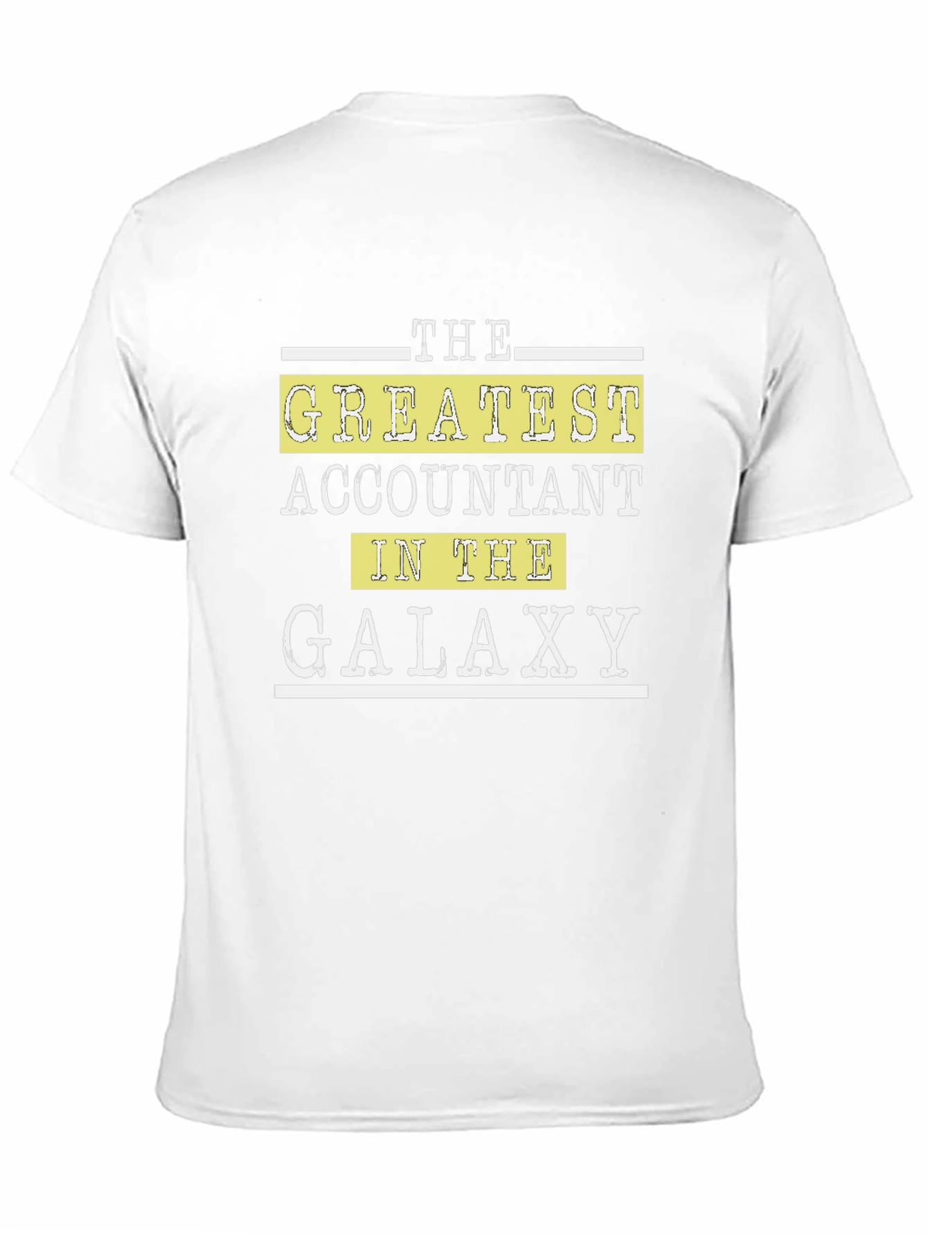 Accountant in the Galaxy Black Graphic T-Shirt