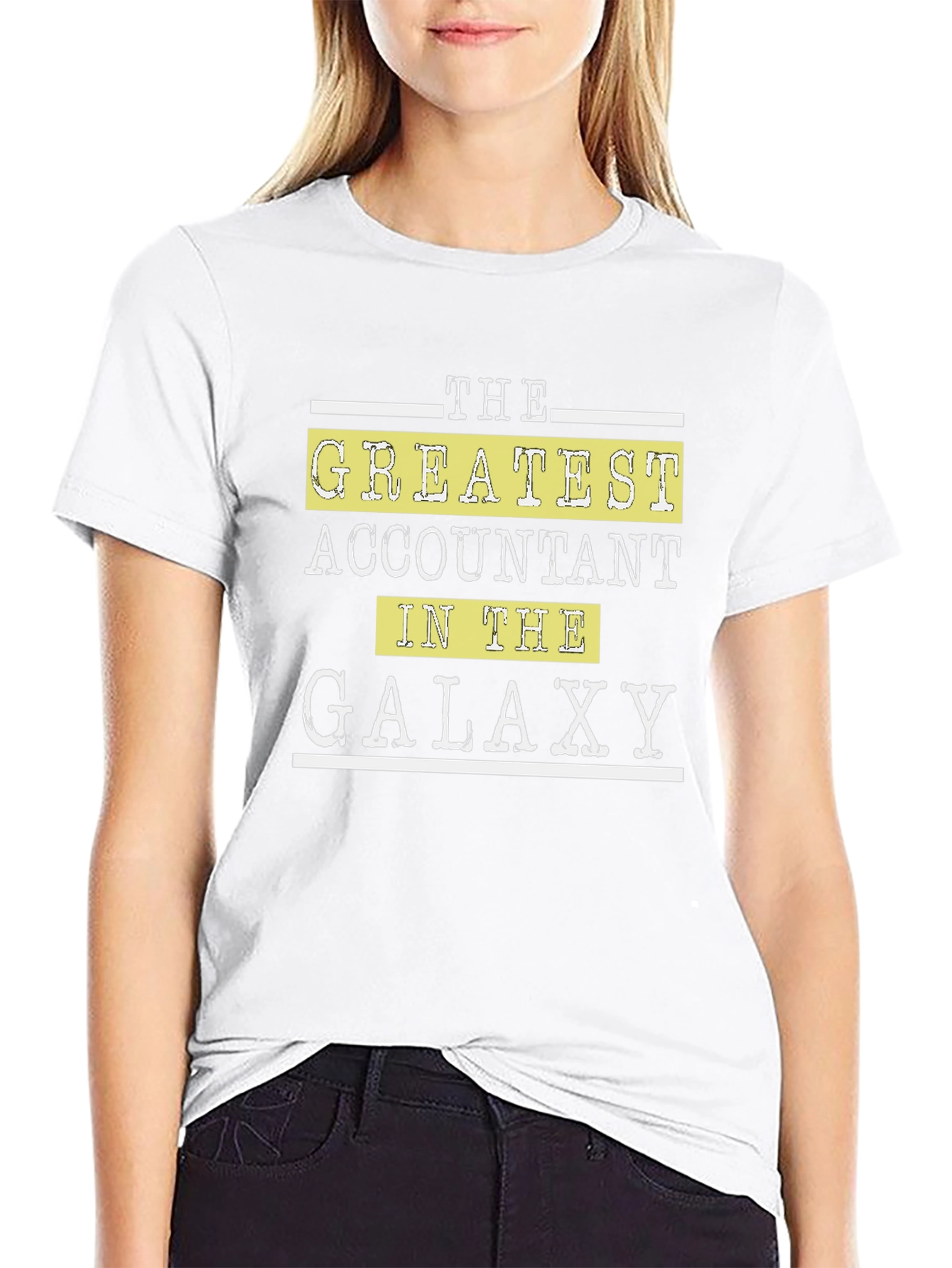 Accountant in the Galaxy Black Graphic T-Shirt