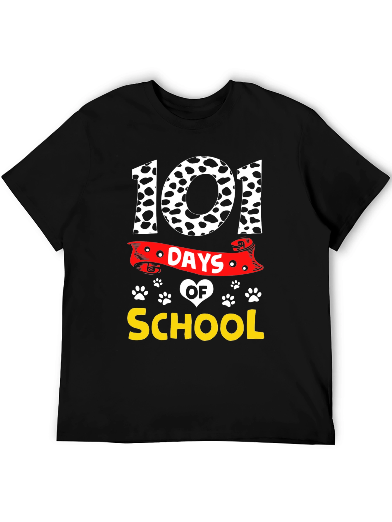 101 Days of School Dalmatian Print T-Shirt