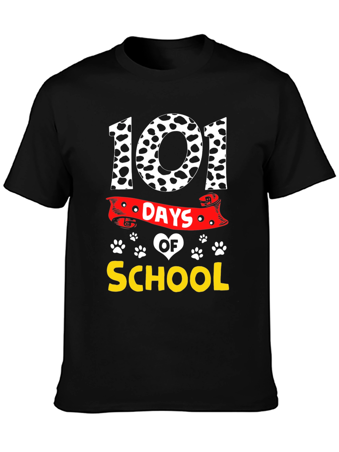 101 Days of School Dalmatian Print T-Shirt