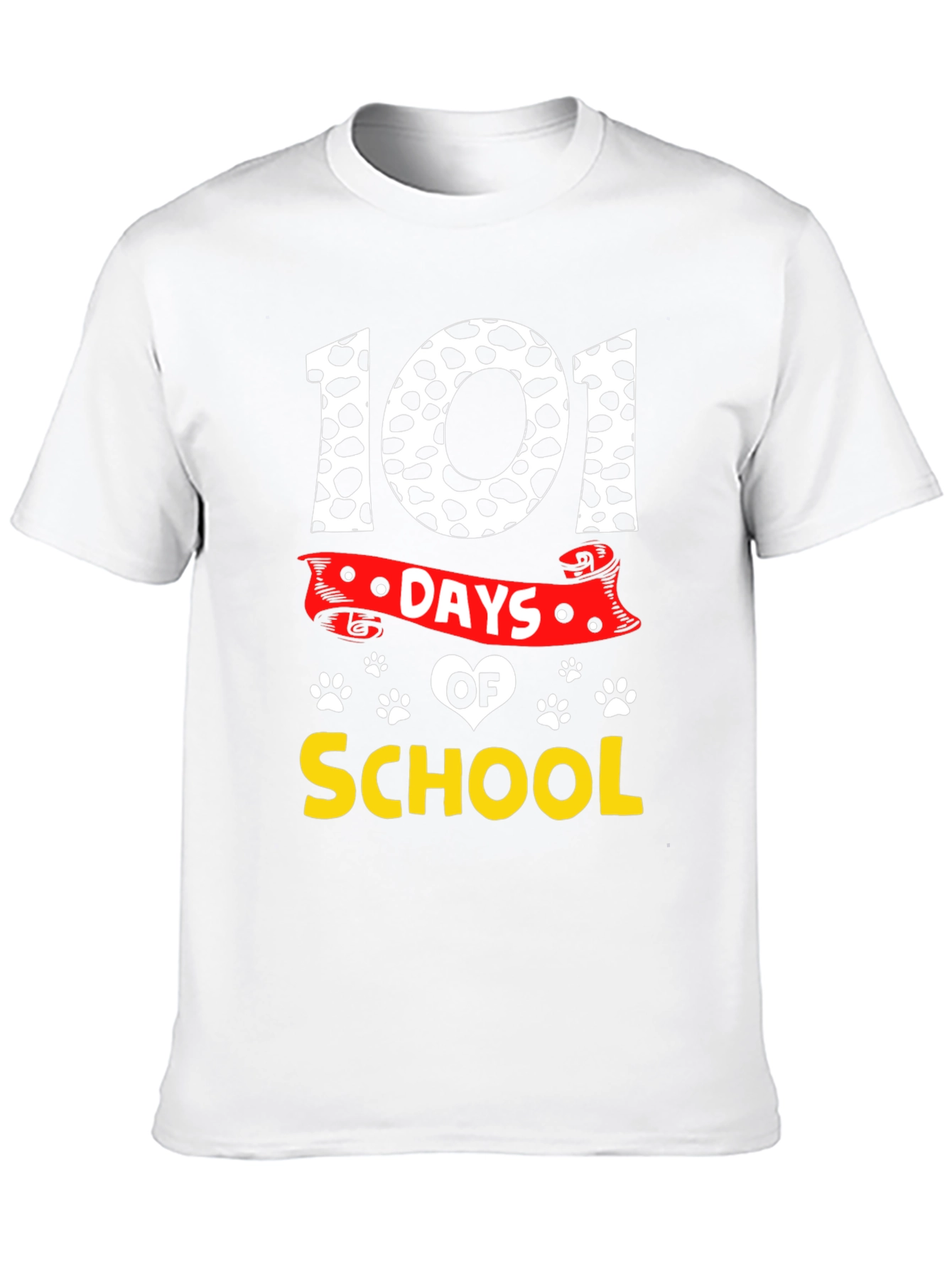 101 Days of School Dalmatian Print T-Shirt