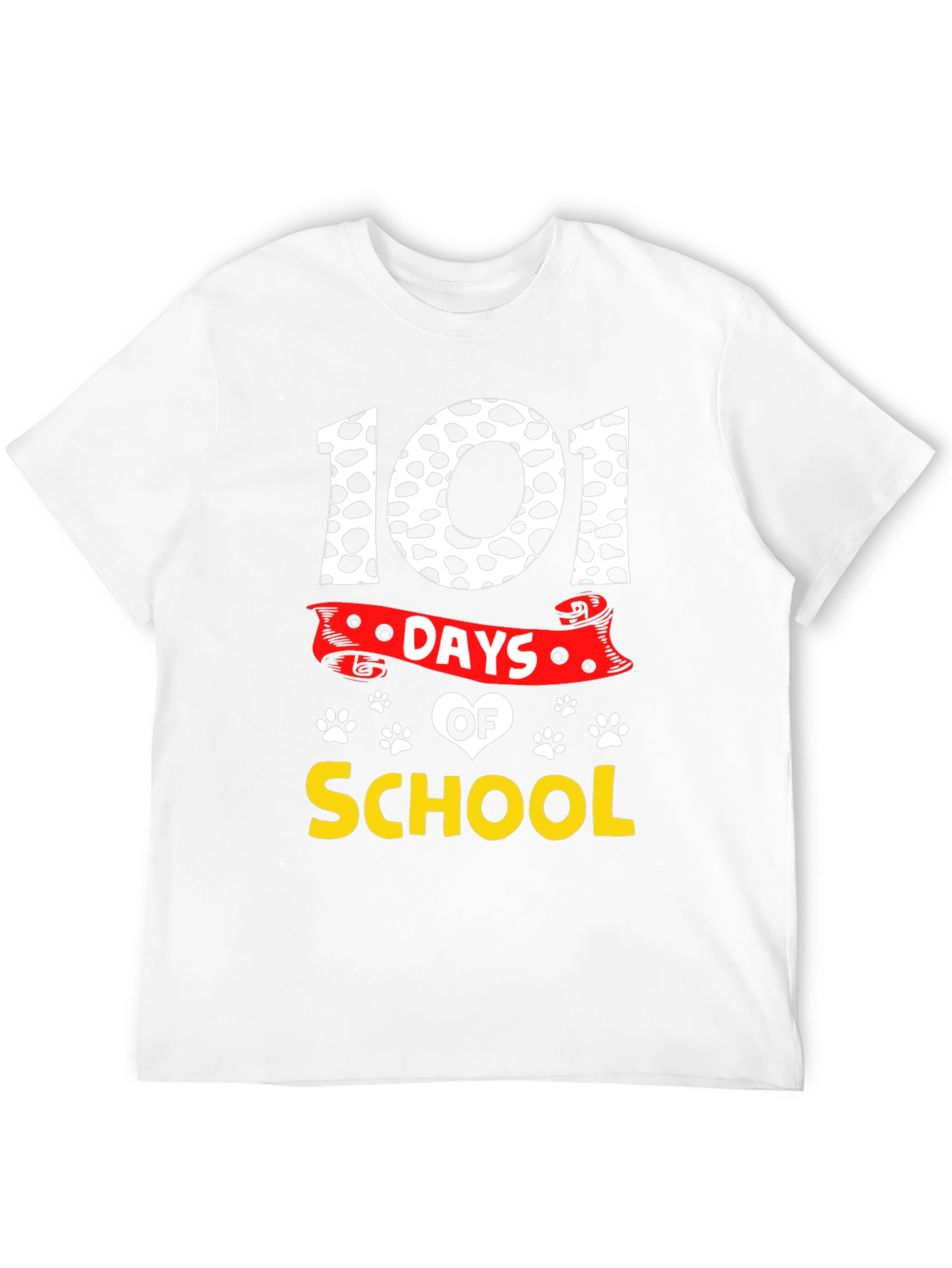 101 Days of School Dalmatian Print T-Shirt