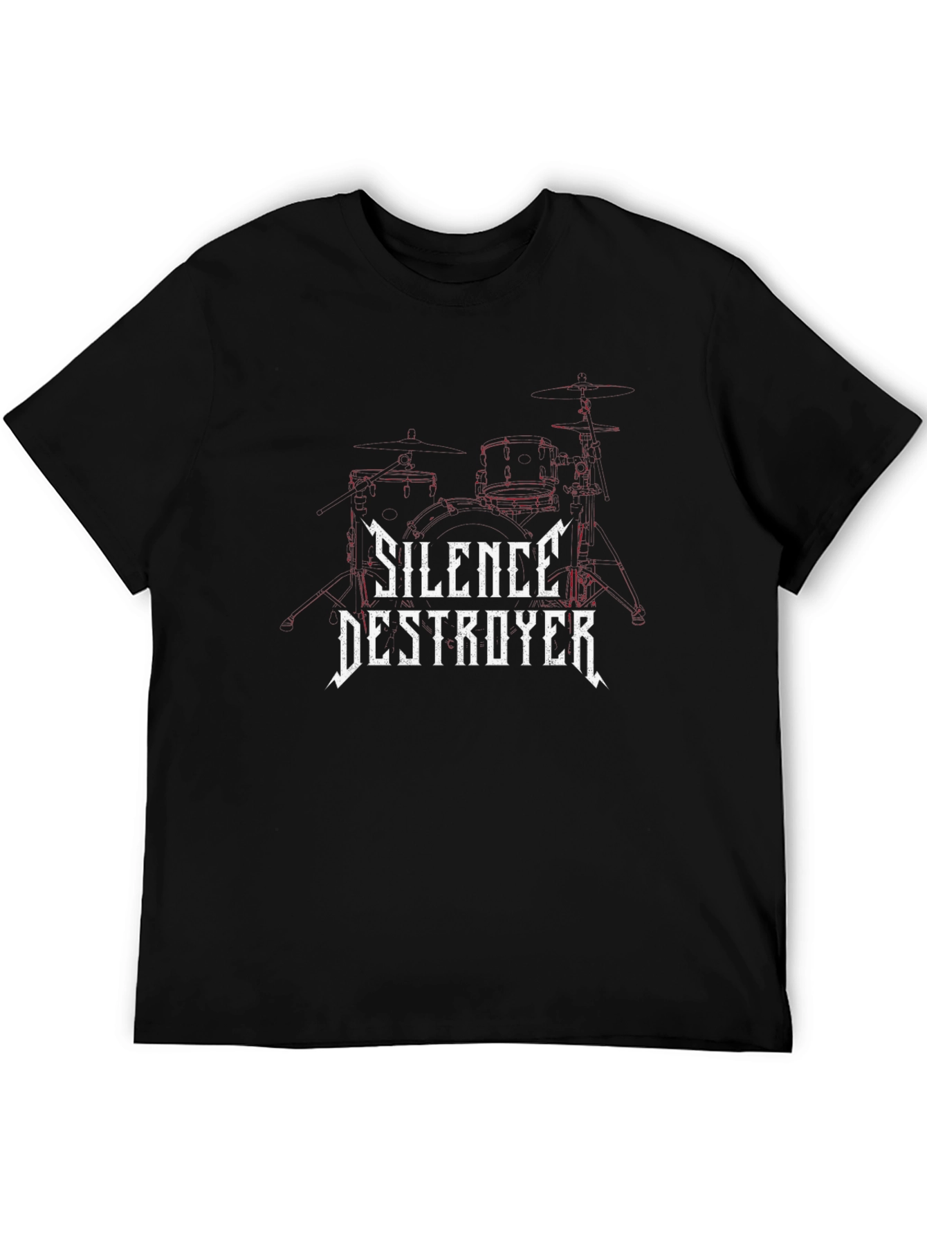 Silence Destroyer Black Graphic Tee