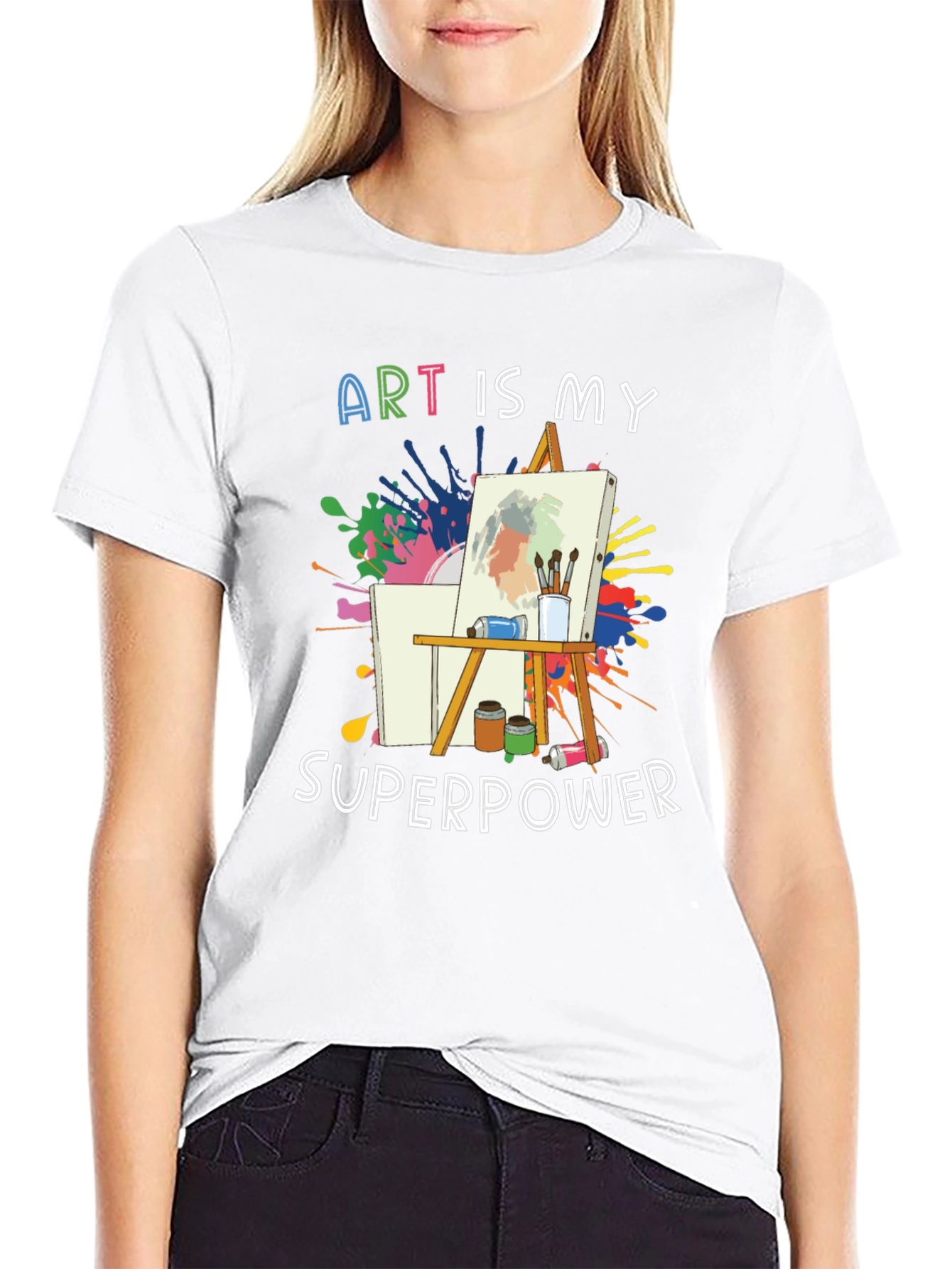Art is My Superpower Graphic Tee