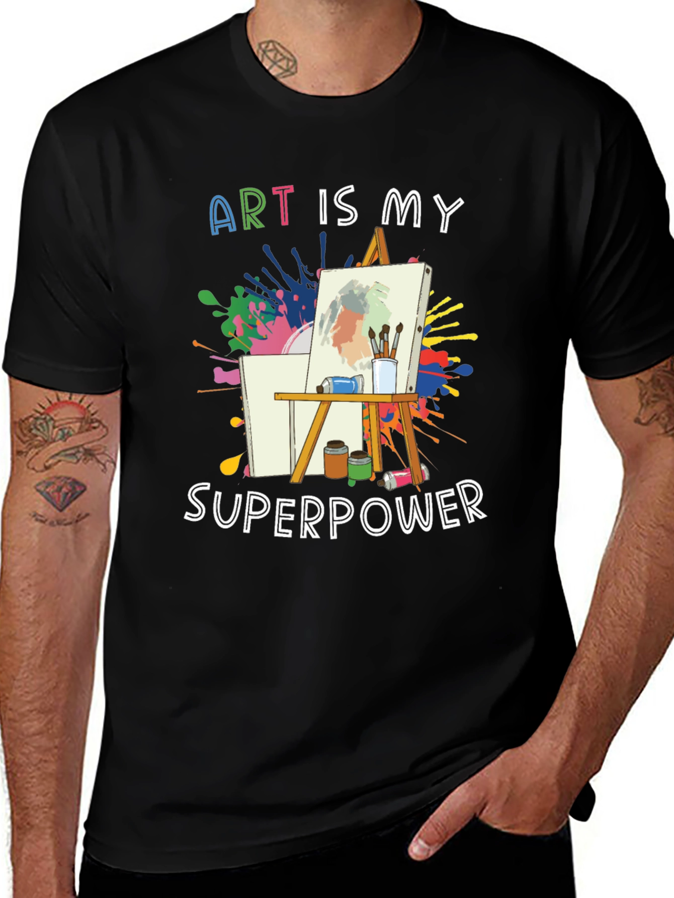 Art is My Superpower Graphic Tee