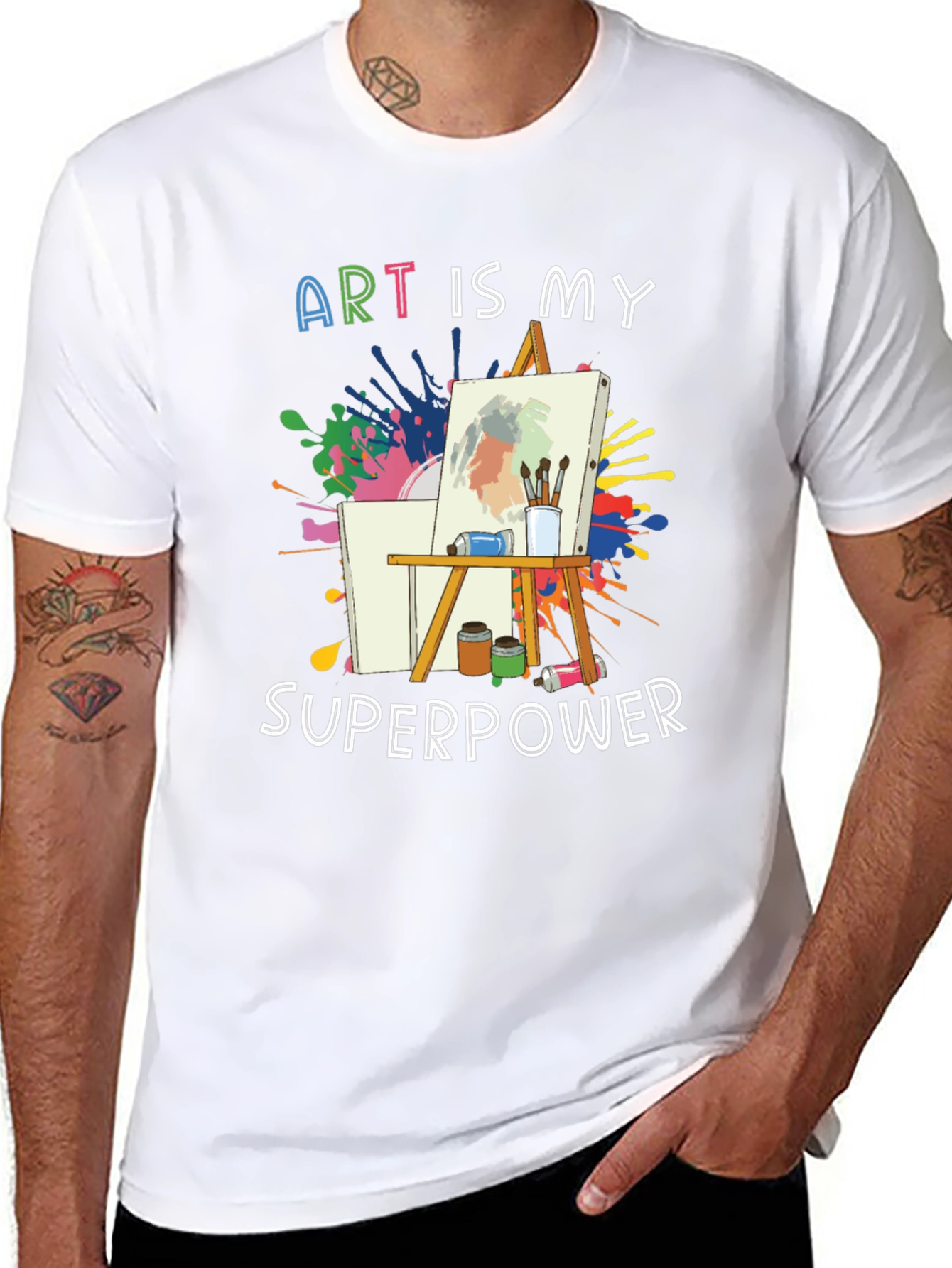 Art is My Superpower Graphic Tee