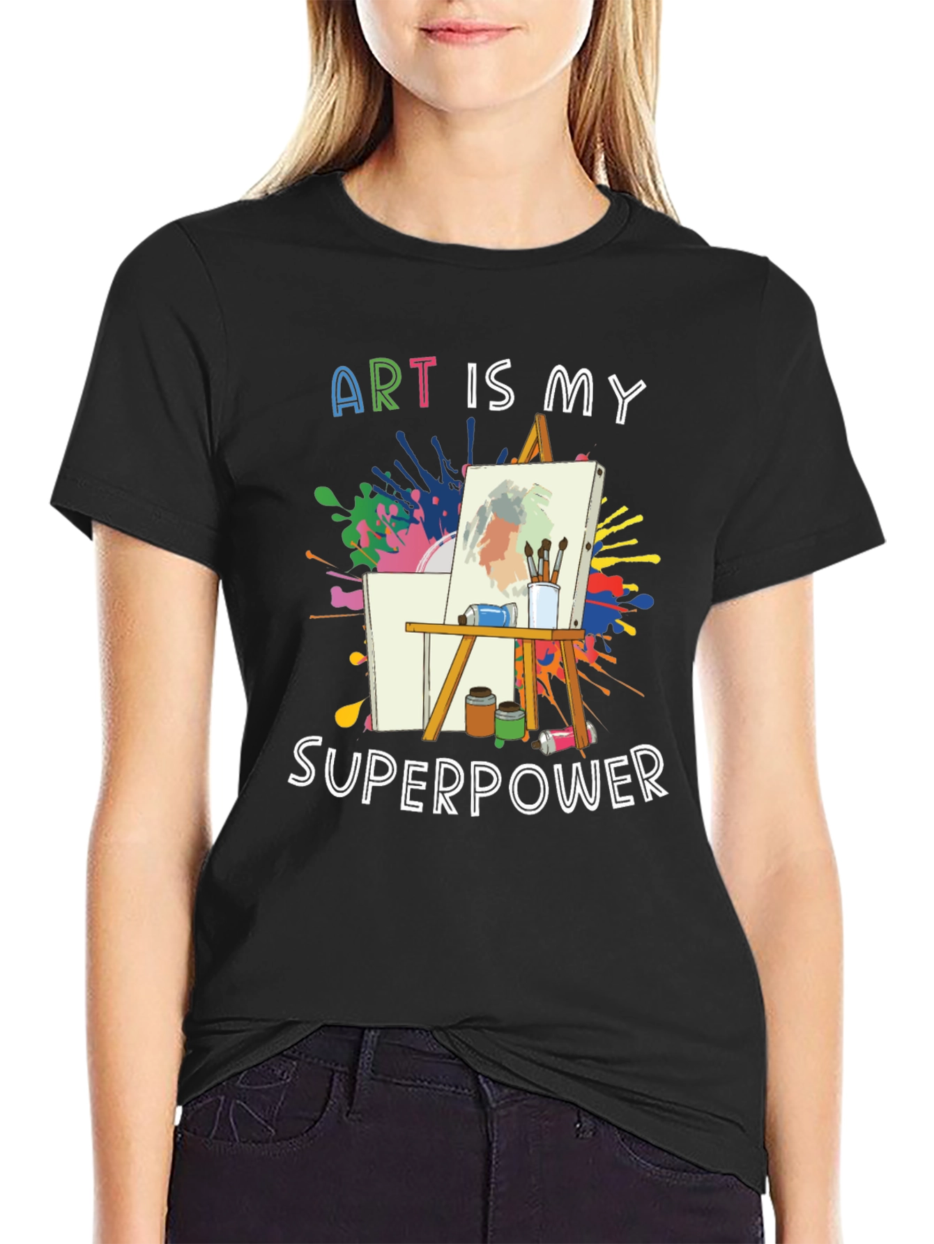 Art is My Superpower Graphic Tee