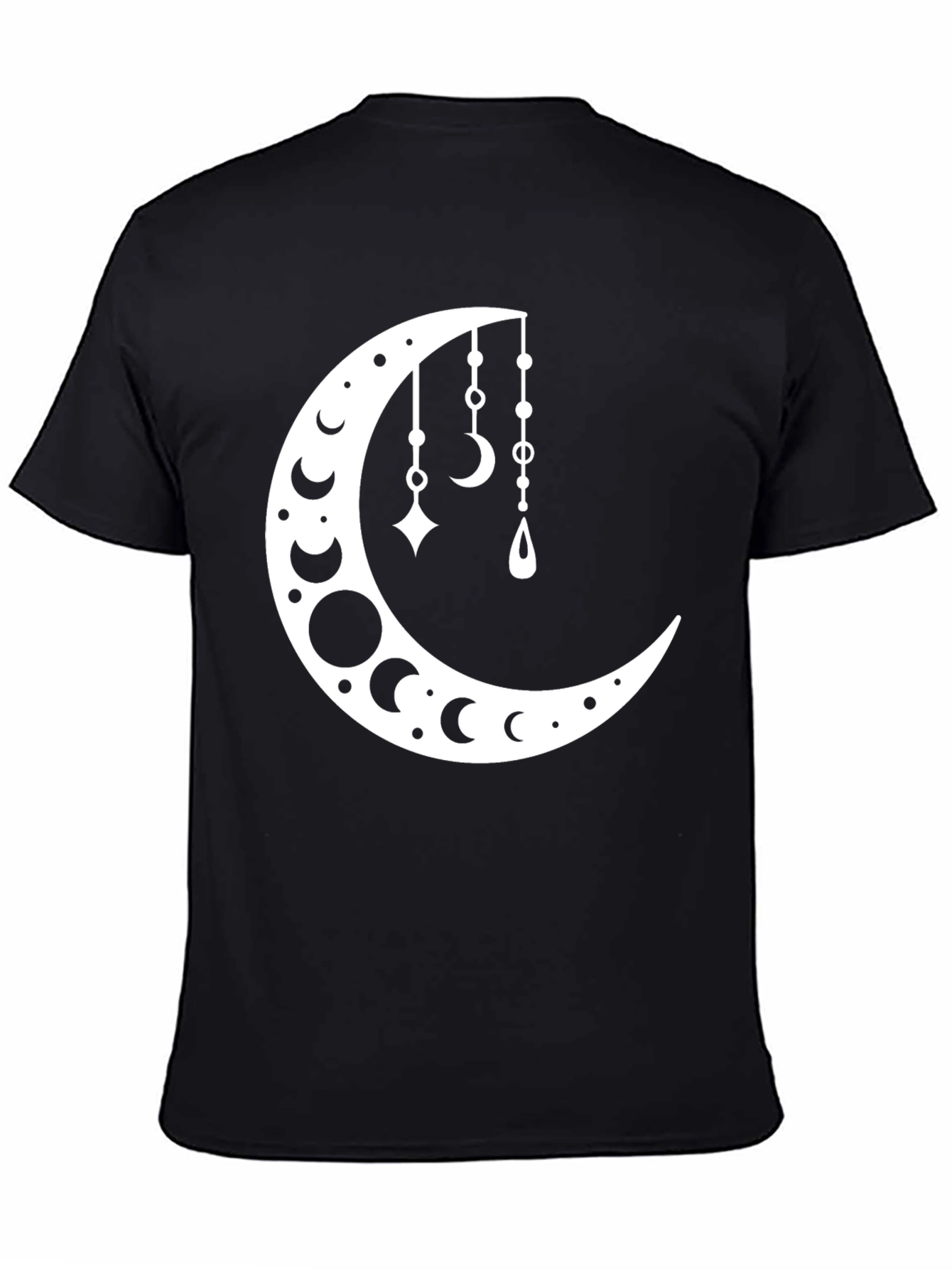 Celestial Crescent Moon Graphic Tee