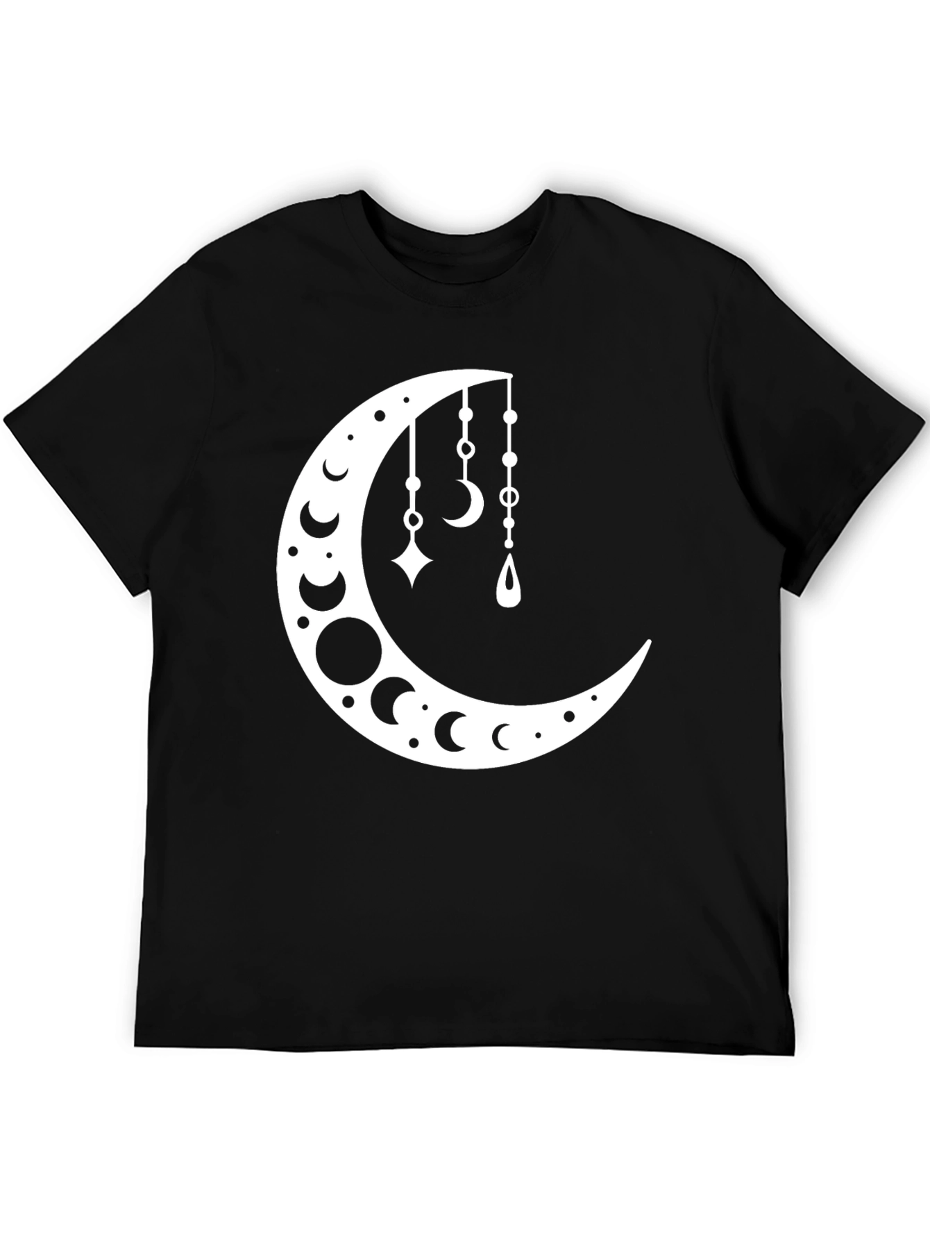 Celestial Crescent Moon Graphic Tee