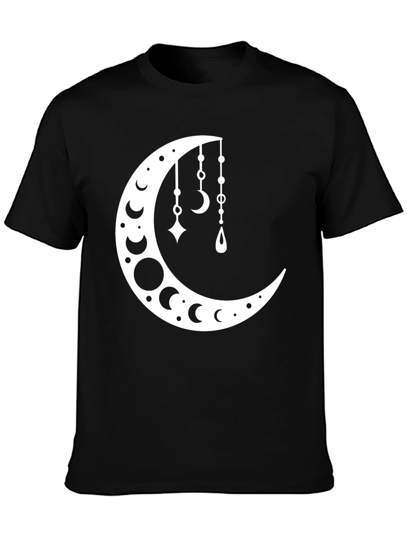 Celestial Crescent Moon Graphic Tee