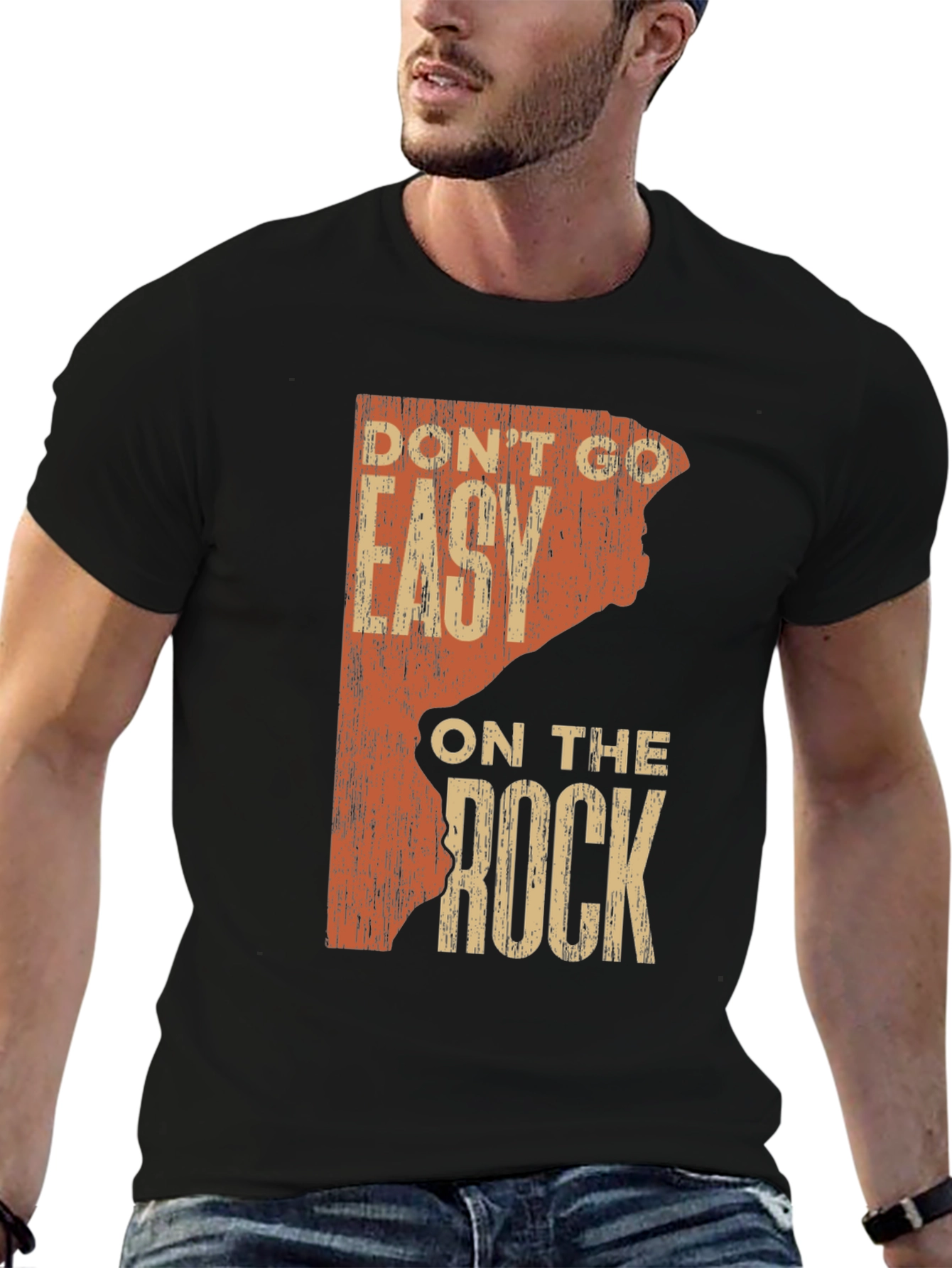 Rock Climbing T-Shirt: Dont Go Easy on the Rock