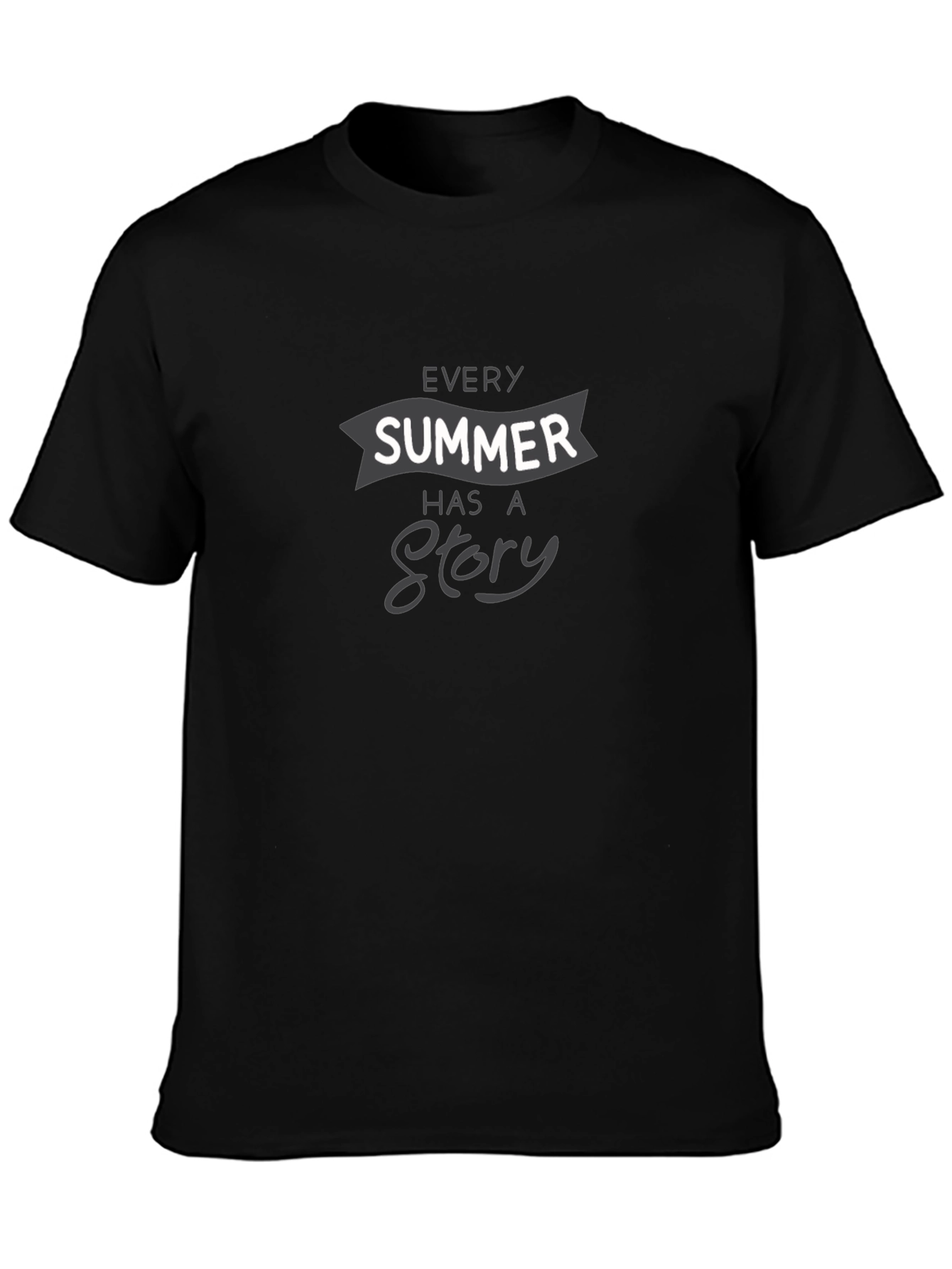 Summer Story Graphic Tee - Classic Black T-Shirt