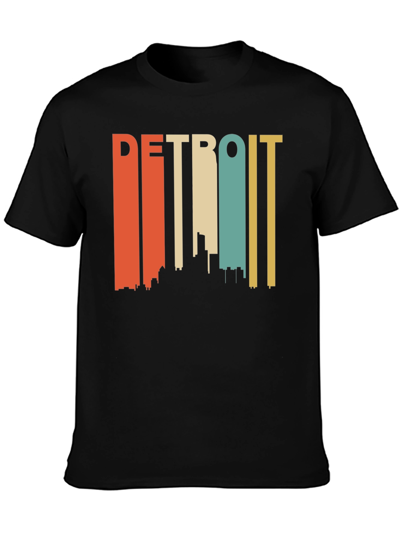 Retro Detroit Skyline T-Shirt
