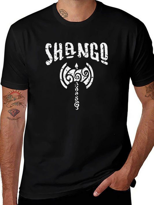 Shango Warrior Axe T-Shirt - Black Graphic Tee