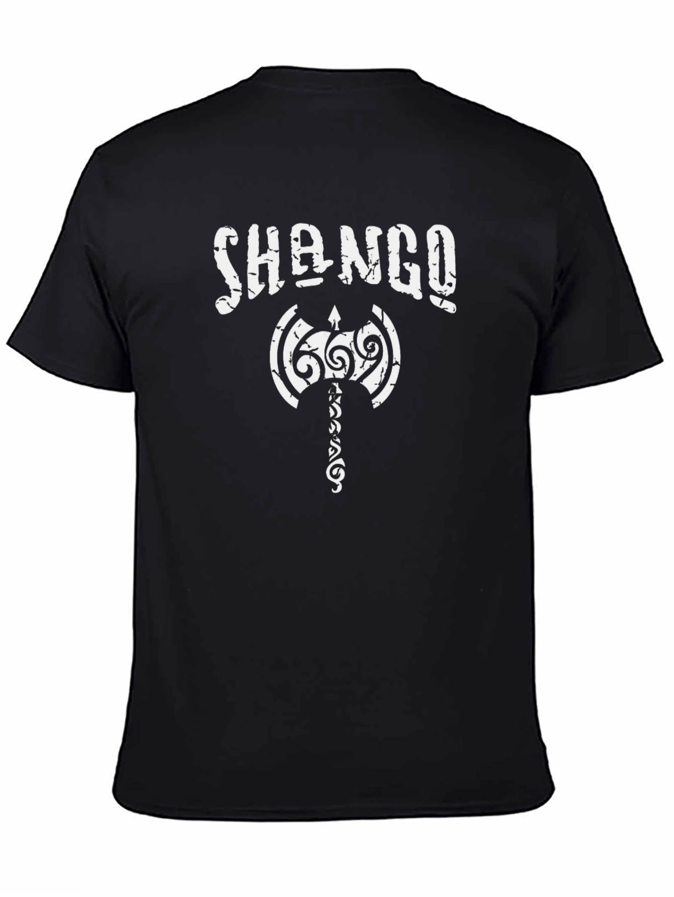 Shango Warrior Axe T-Shirt - Black Graphic Tee