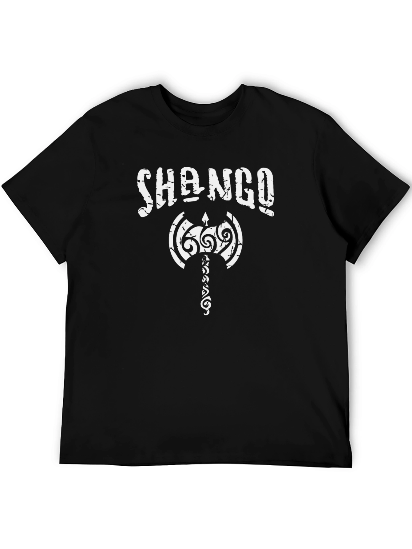 Shango Warrior Axe T-Shirt - Black Graphic Tee