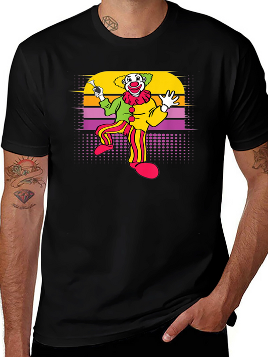 Retro Clown Graphic T-Shirt - Vintage Style Tee