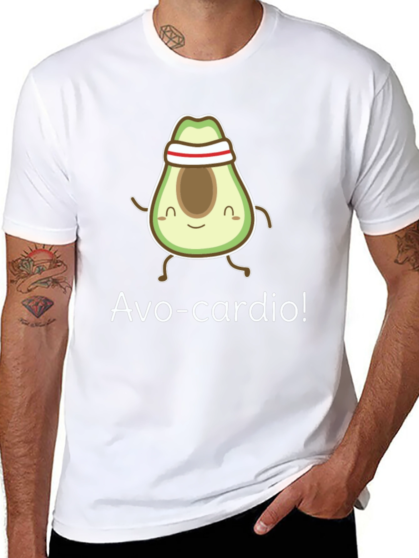 Avo-Cardio T-Shirt - Funny Avocado Workout Tee