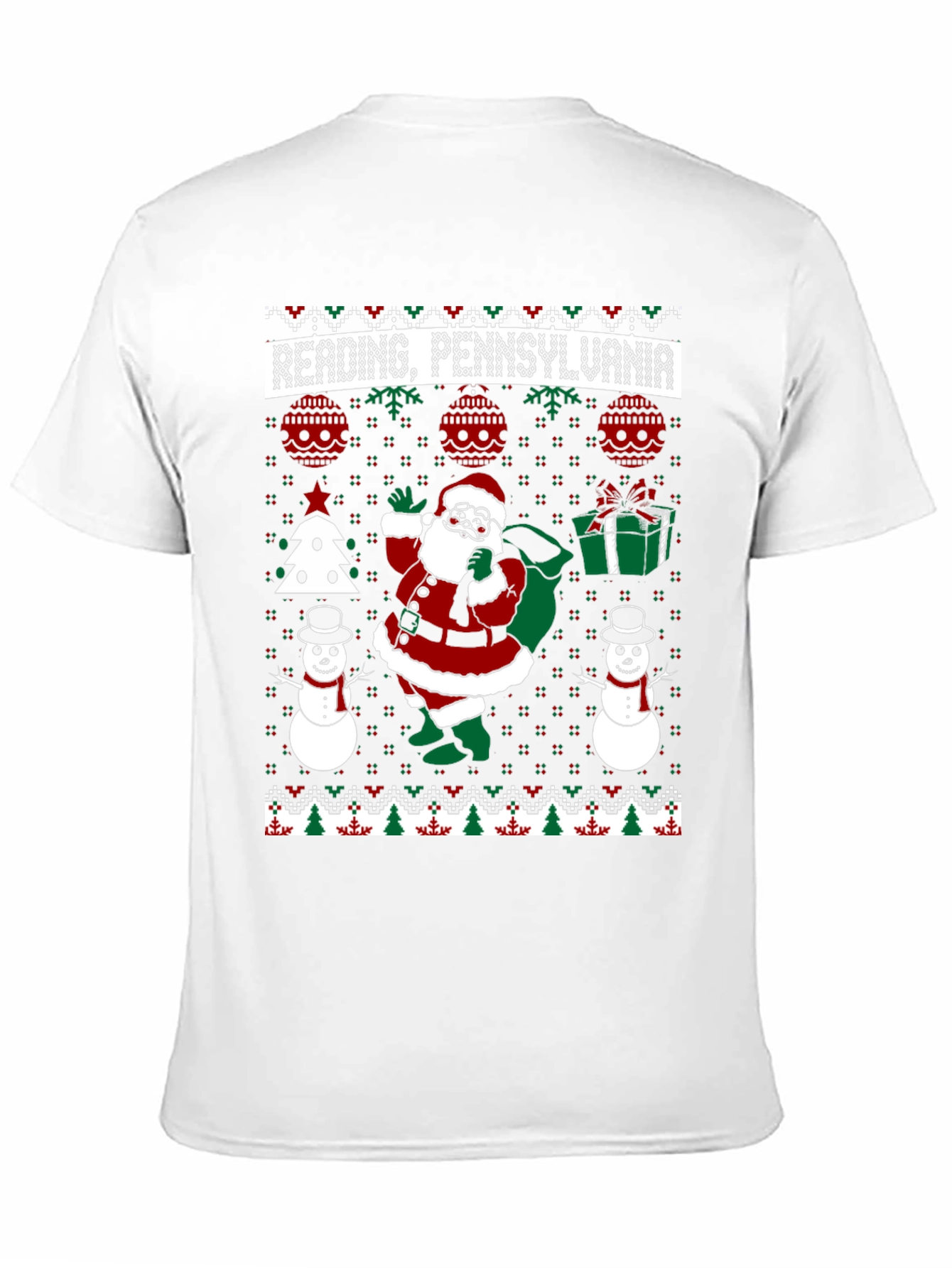 Reading Pennsylvania Ugly Christmas T-Shirt