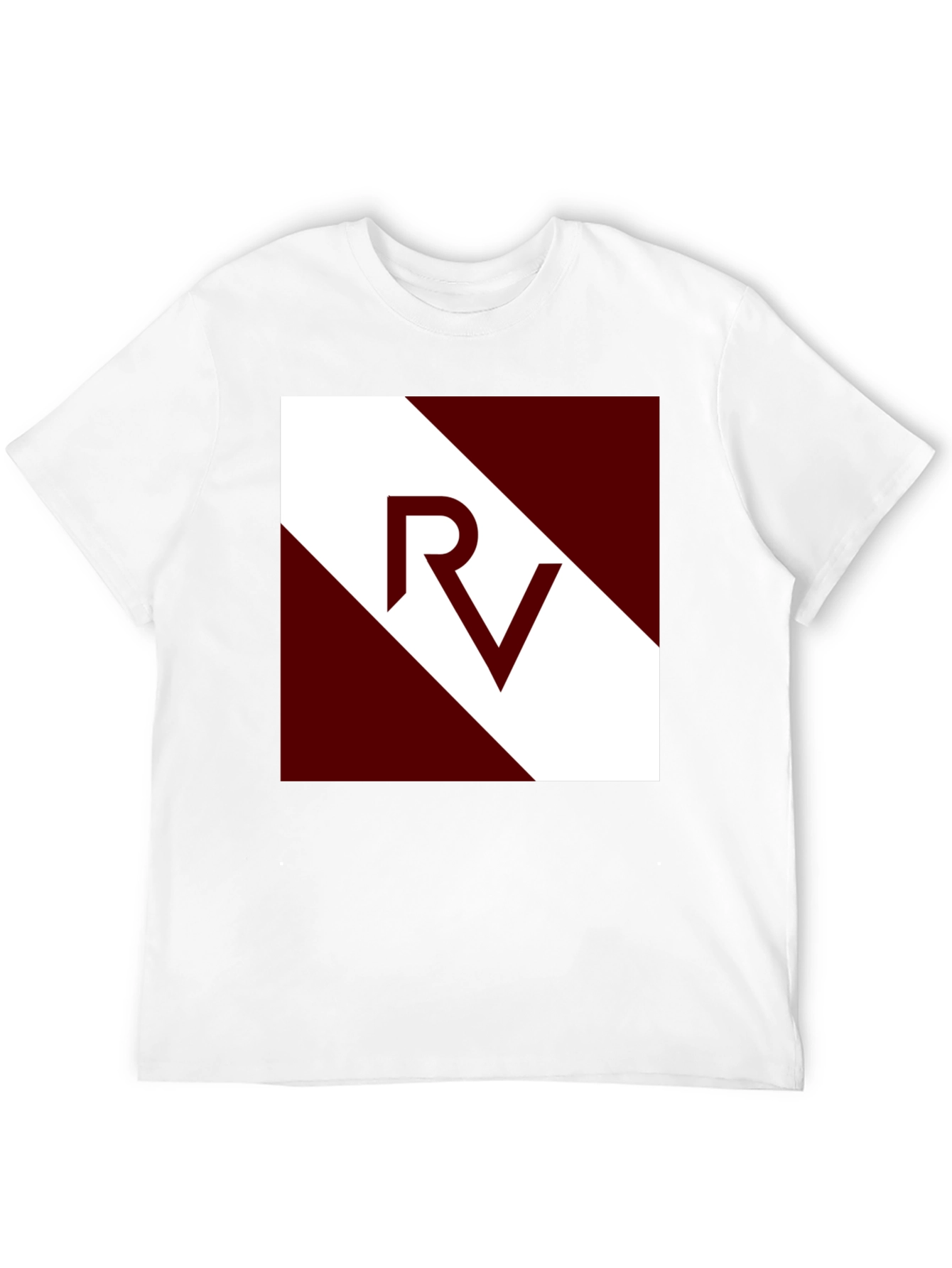 Stylish Mens Black Graphic Tee - RV Design