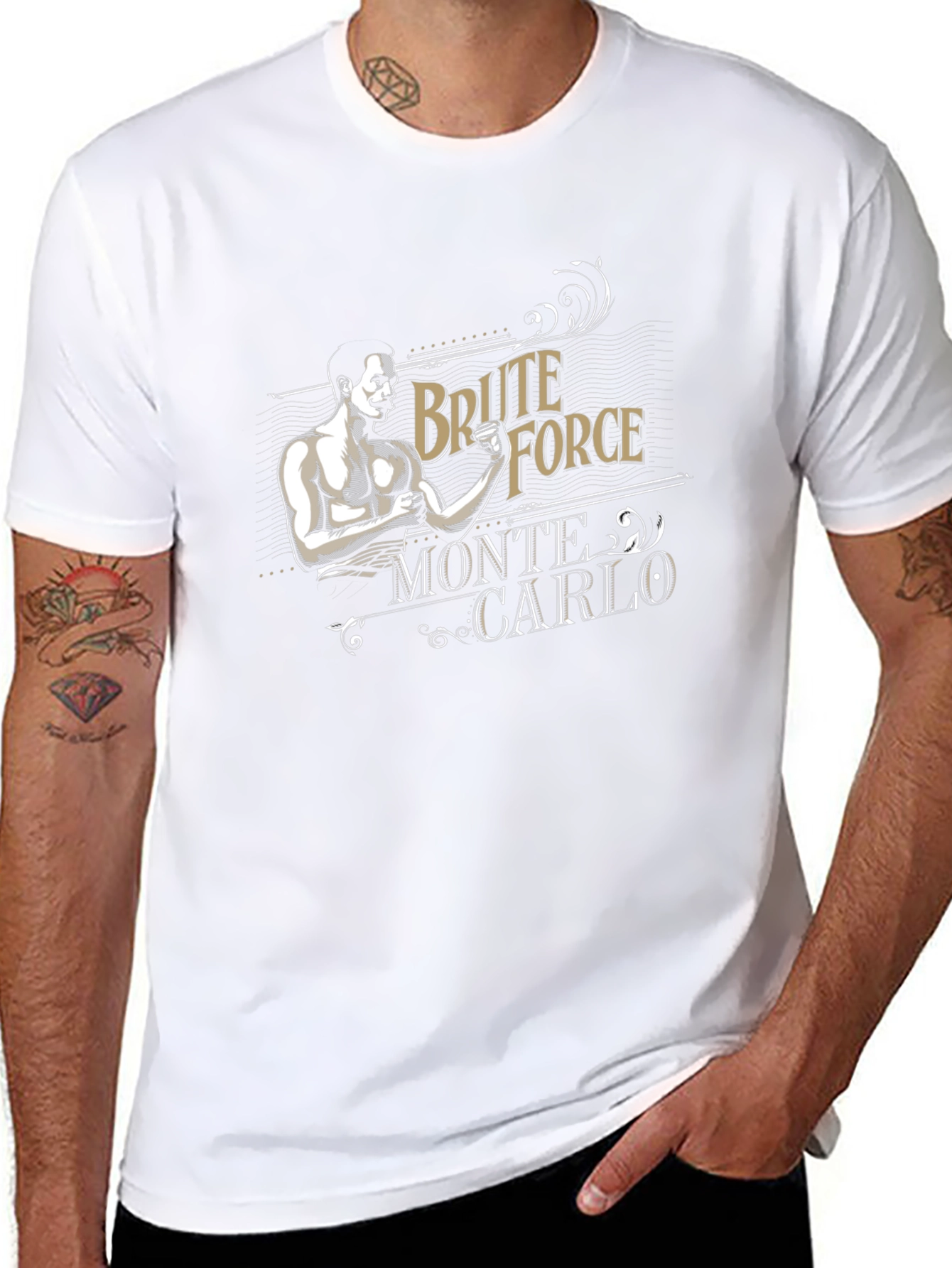 Brute Force Monte Carlo Black T-Shirt