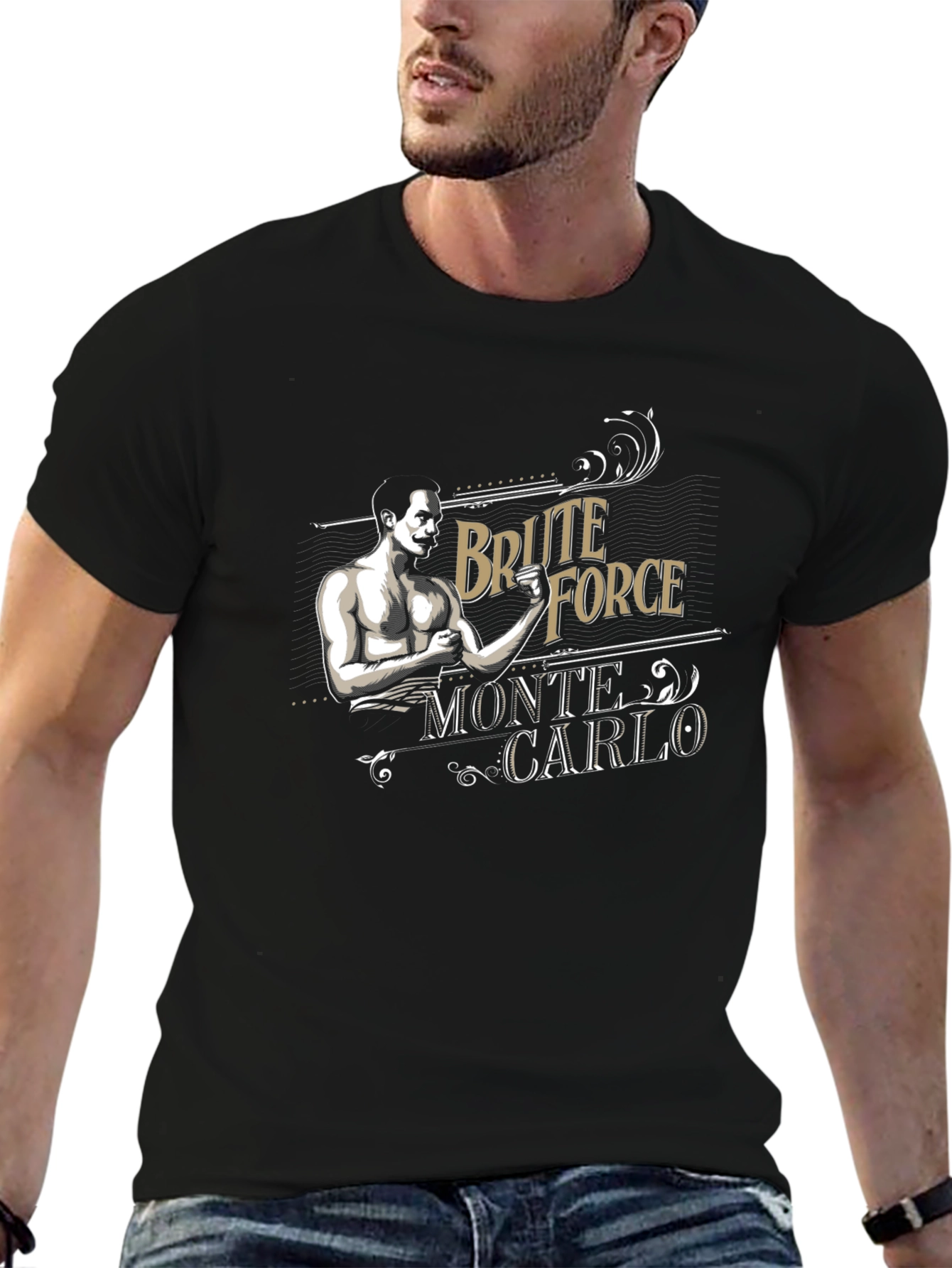 Brute Force Monte Carlo Black T-Shirt