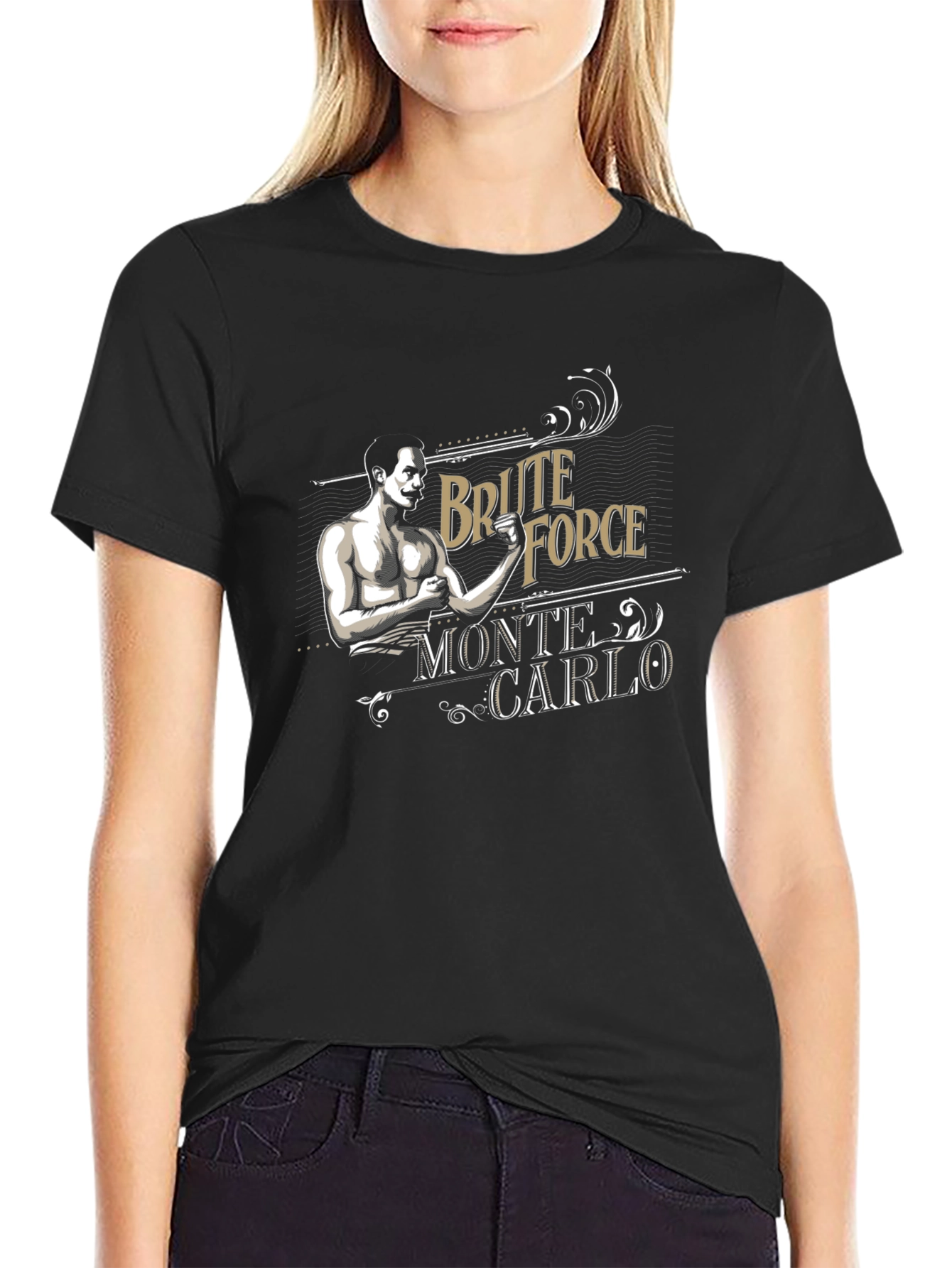 Brute Force Monte Carlo Black T-Shirt
