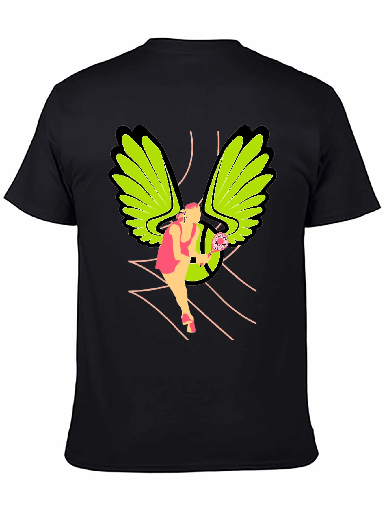 Tennis Angel Graphic T-Shirt