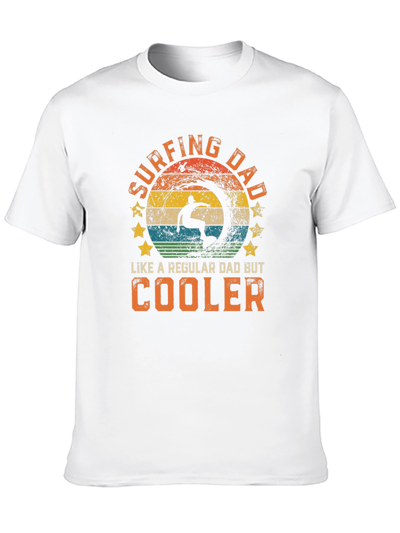 Surfing Dad T-Shirt - Cool Dad Tee