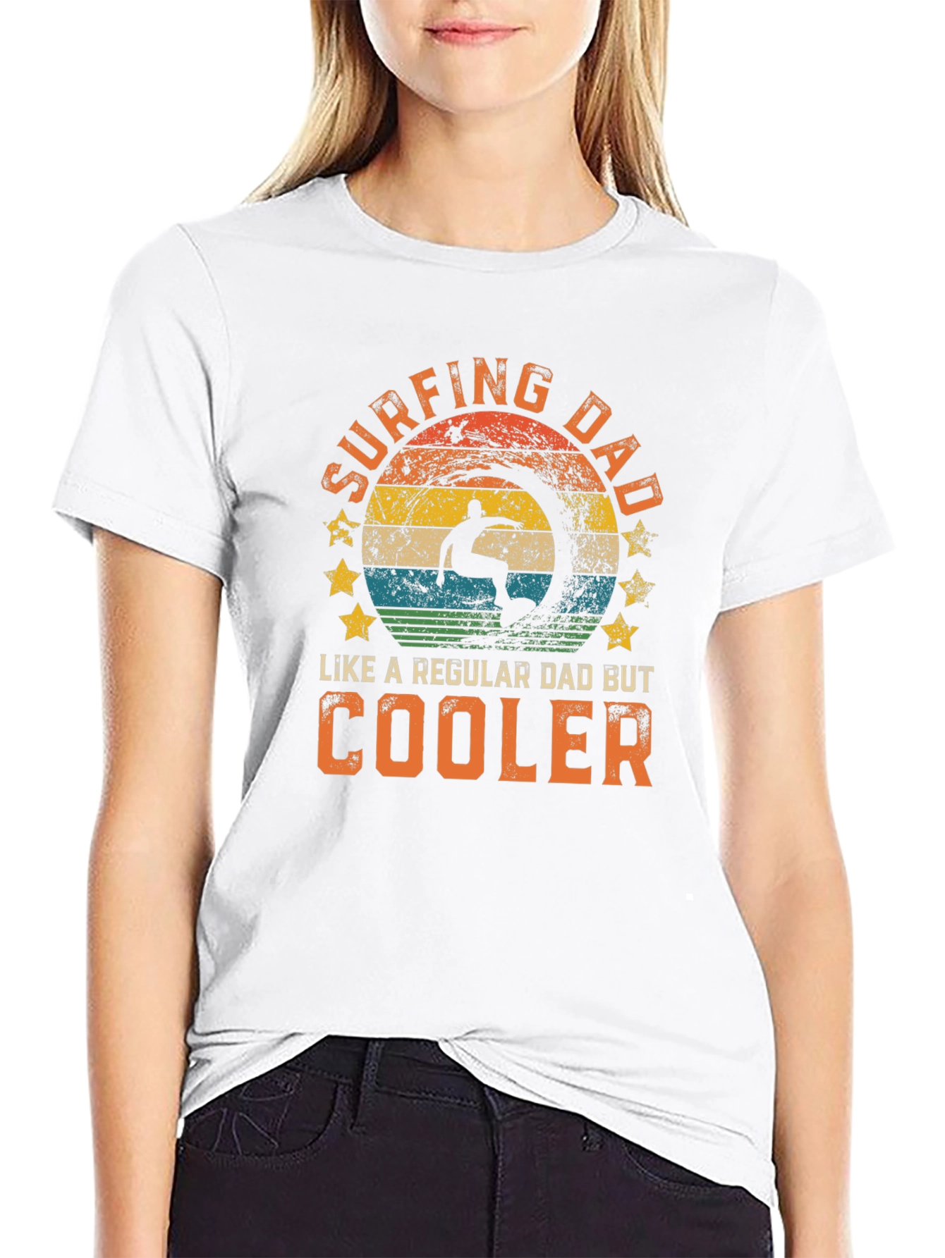 Surfing Dad T-Shirt - Cool Dad Tee