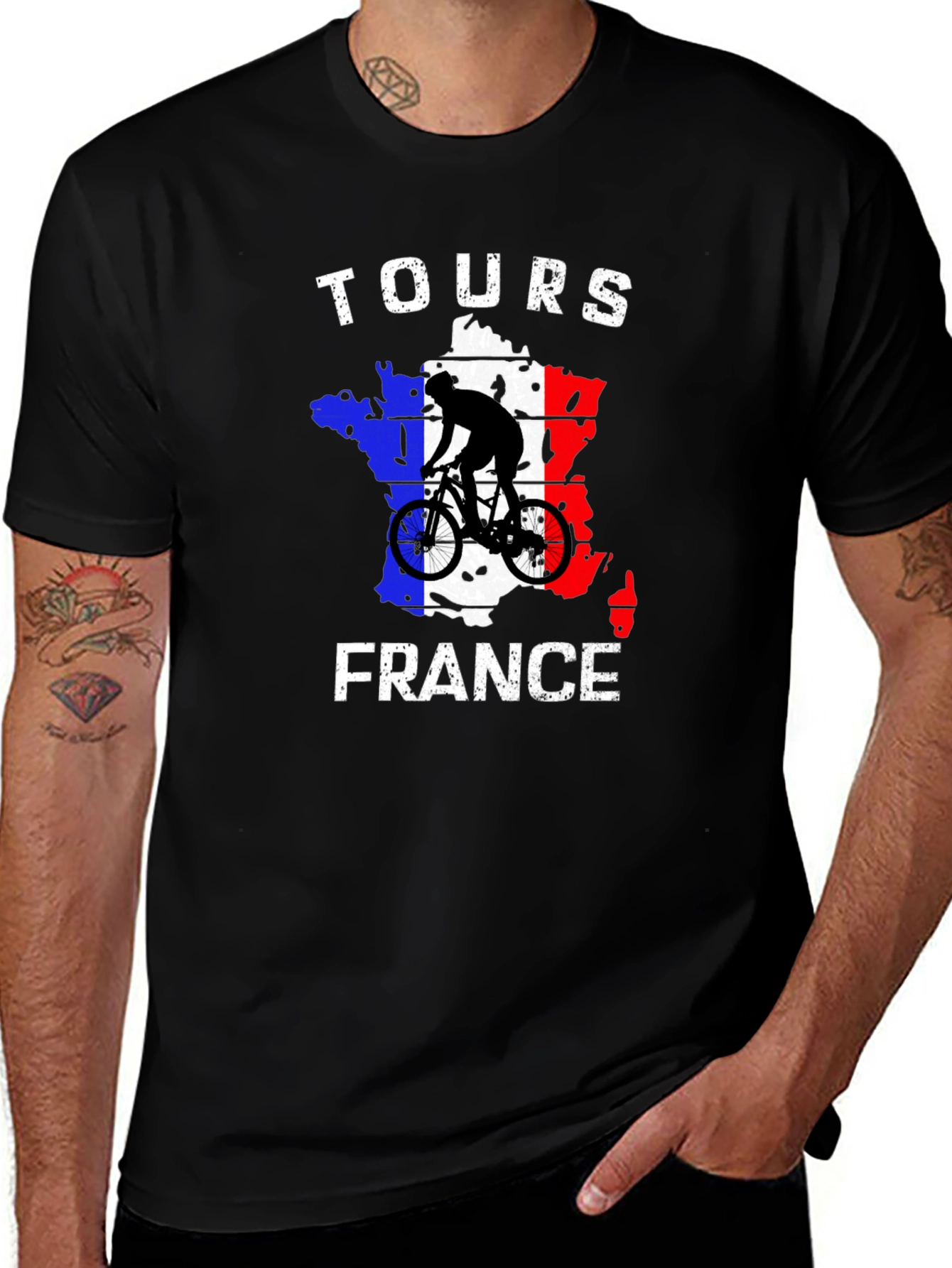Tours France Cycling T-Shirt