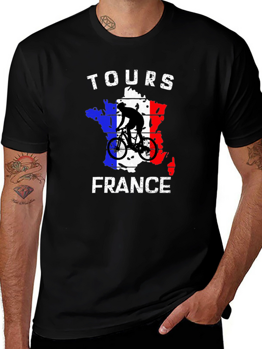 Tours France Cycling T-Shirt