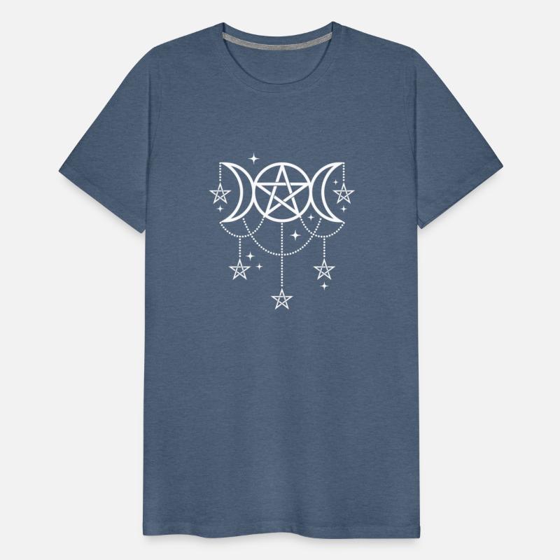 3 Moon Goddess Pentacle Pagan Wiccan Symbol