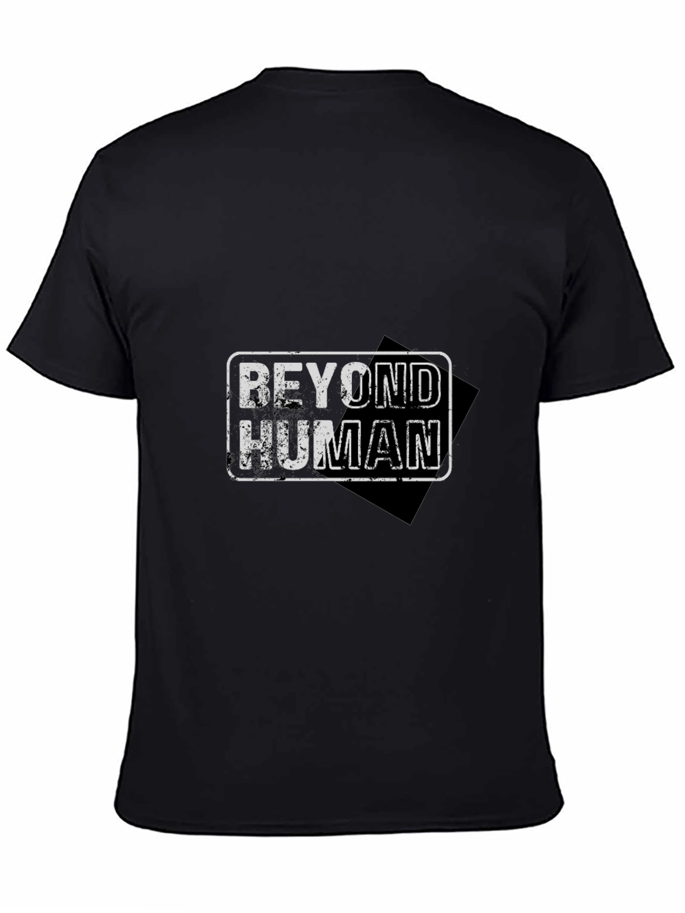 Beyond Human Graphic Print Black T-Shirt