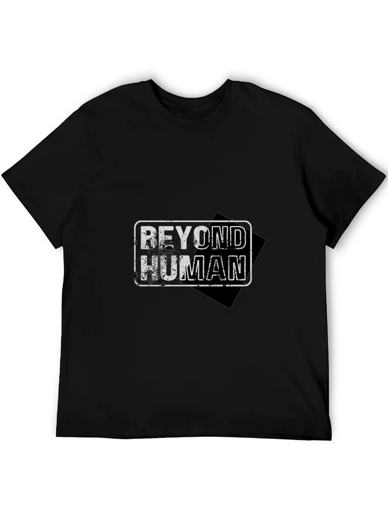 Beyond Human Graphic Print Black T-Shirt
