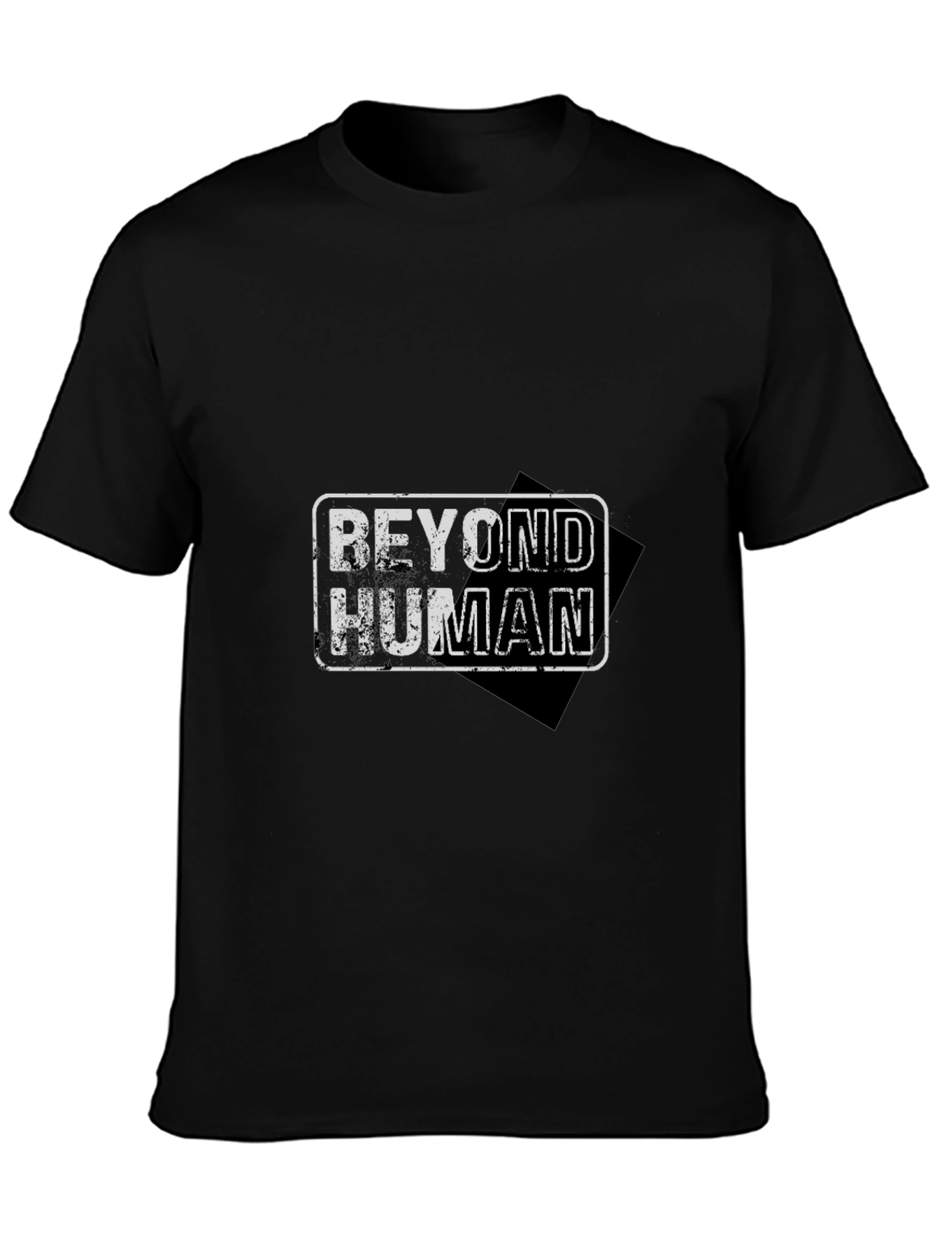Beyond Human Graphic Print Black T-Shirt