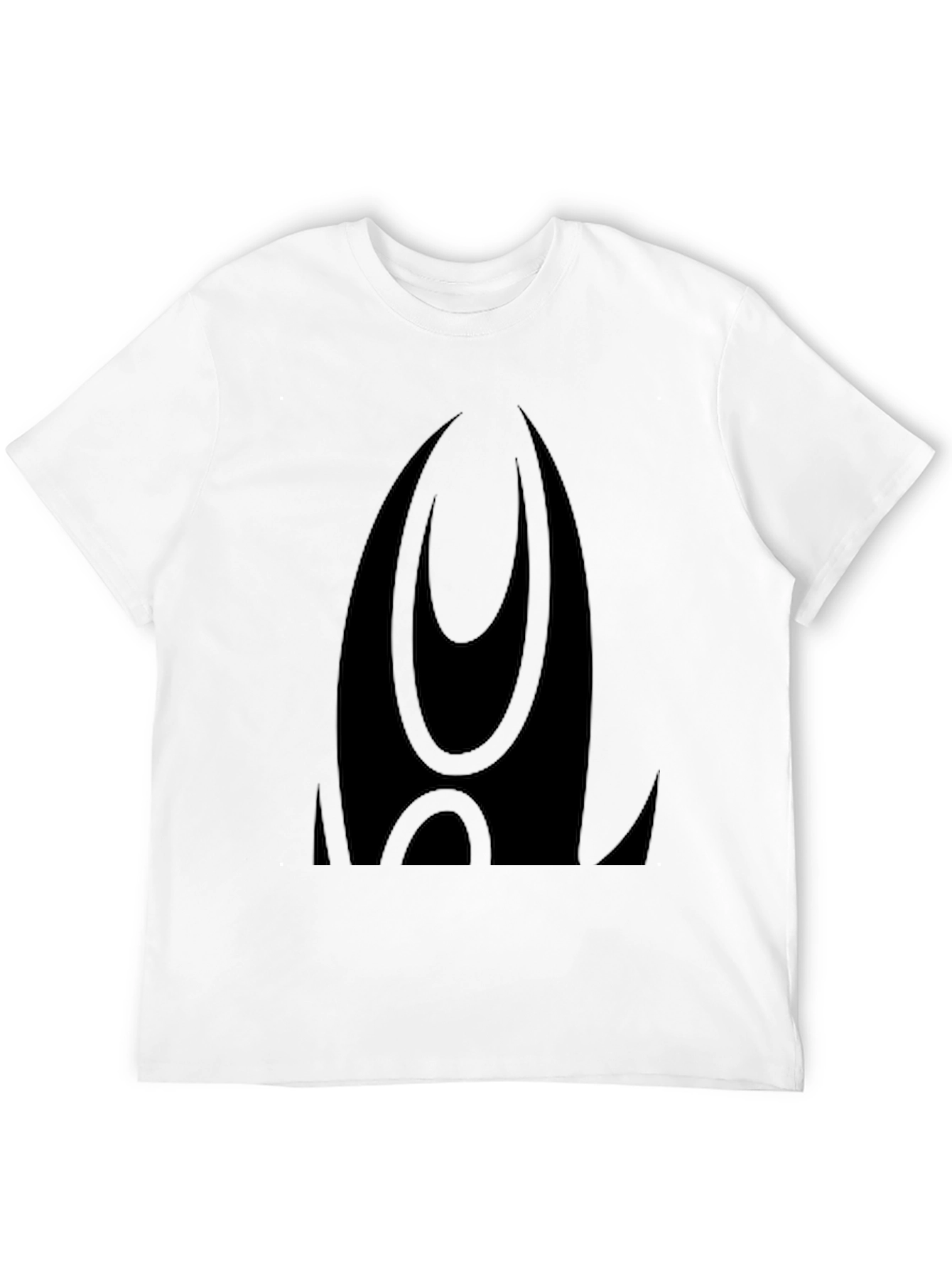 Black Graphic Tee - Modern Abstract Design
