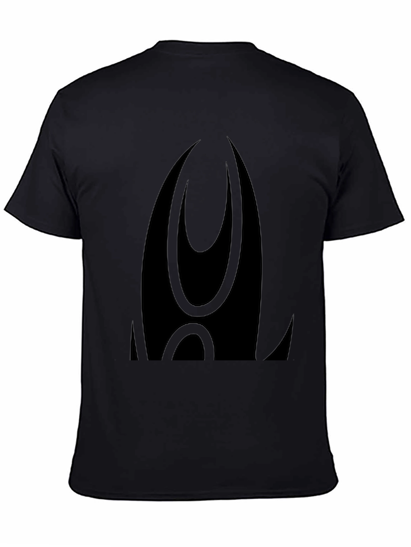 Black Graphic Tee - Modern Abstract Design