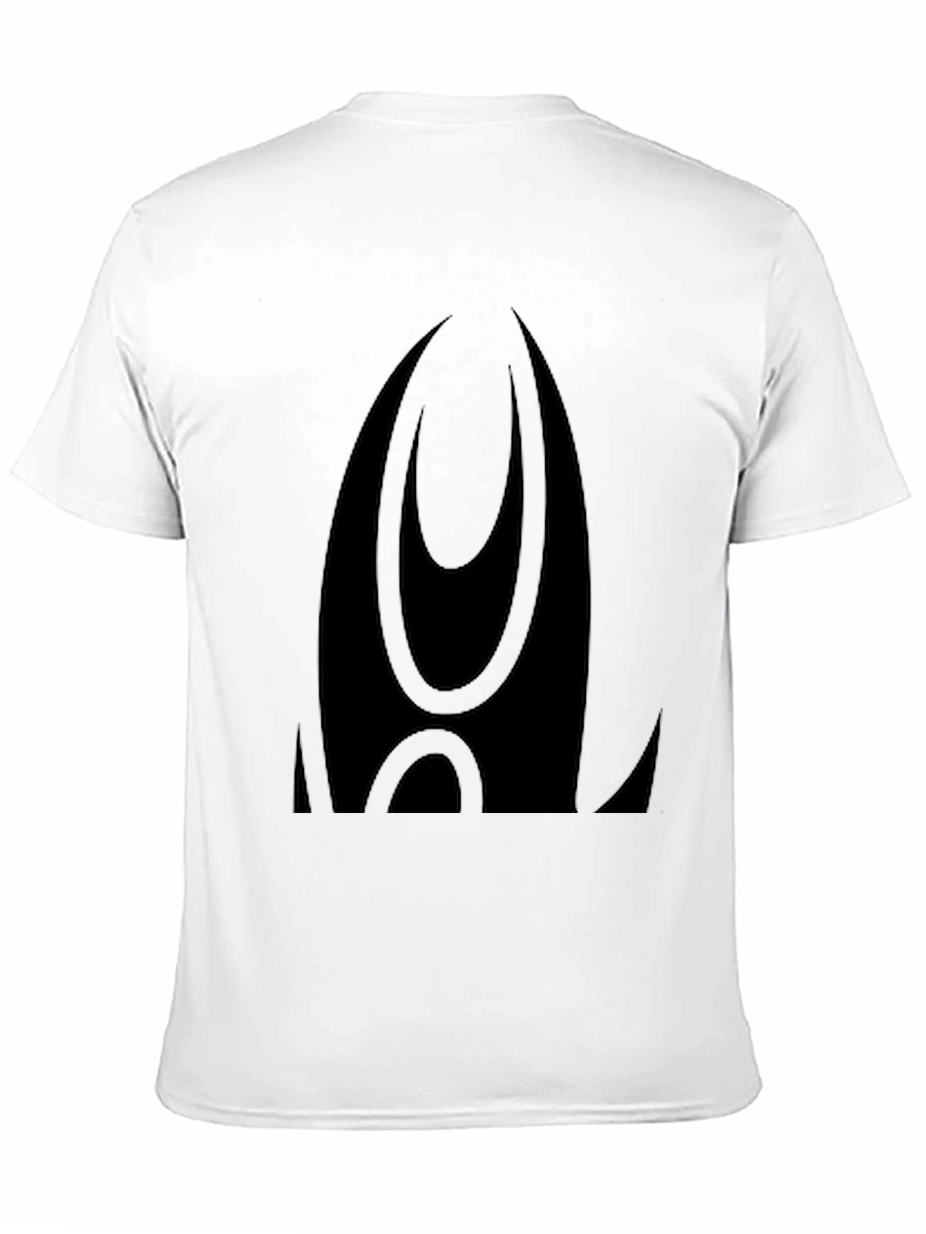 Black Graphic Tee - Modern Abstract Design