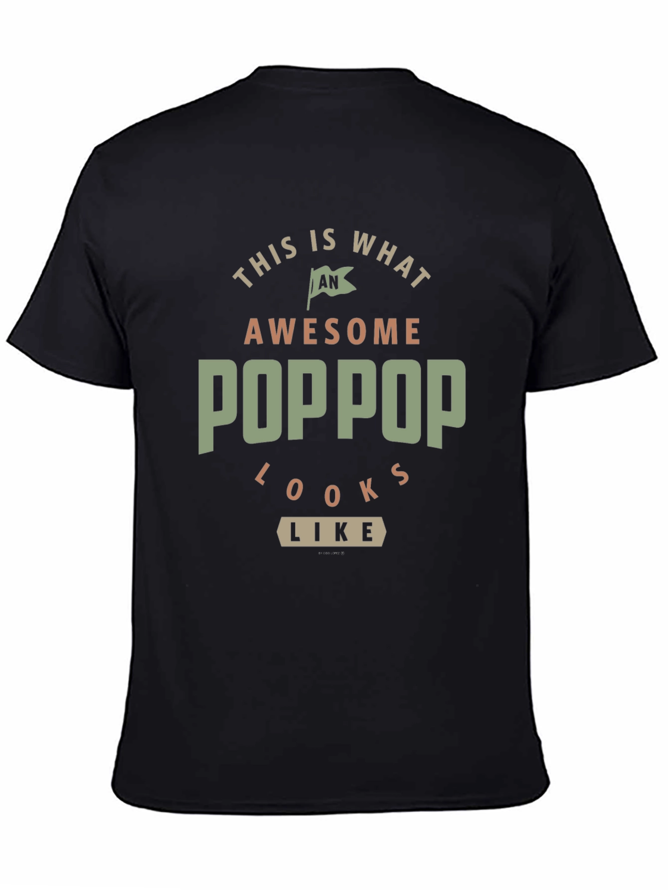 Awesome POPPOP Graphic Tee - Gift for Grandfather