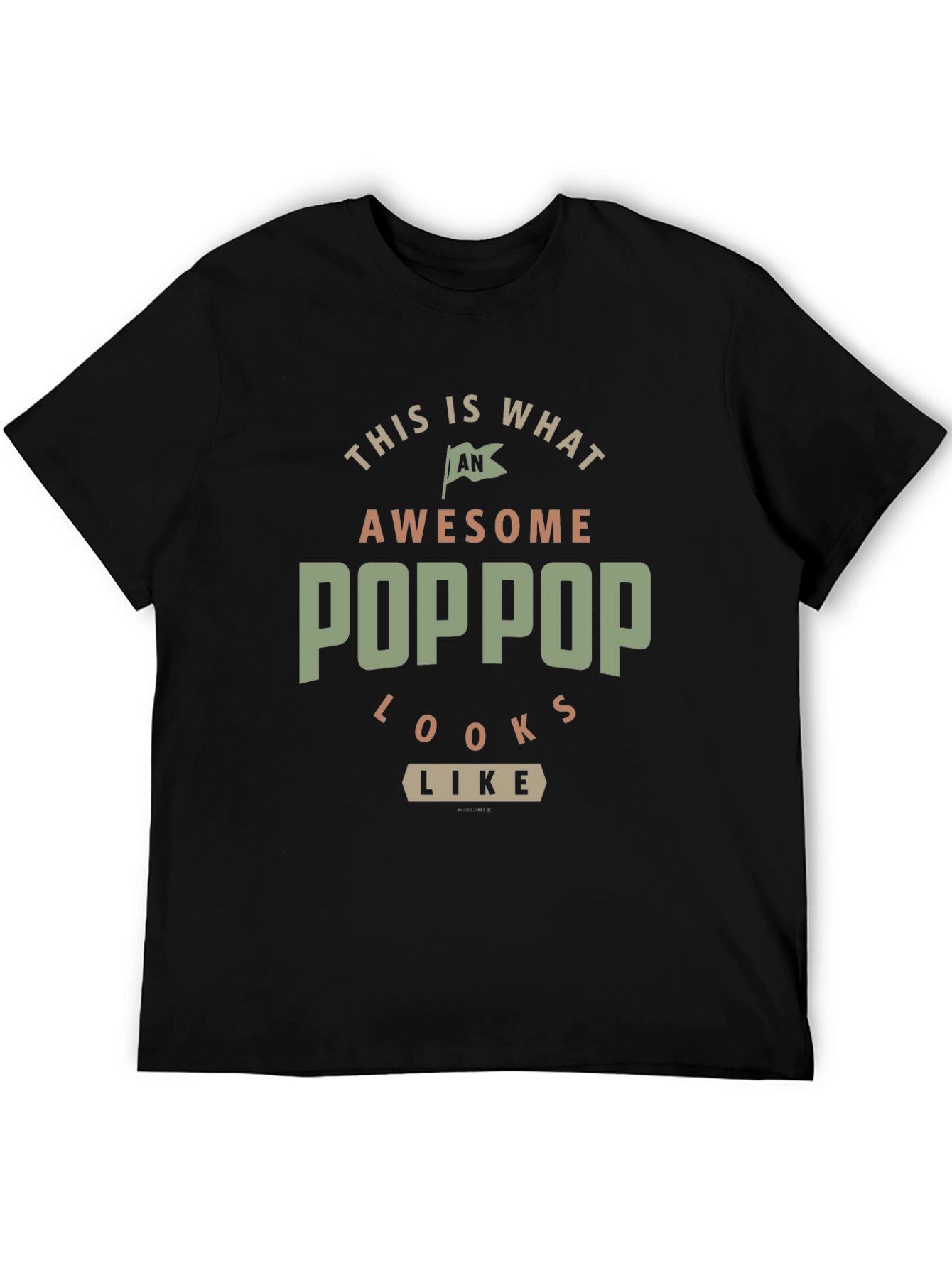 Awesome POPPOP Graphic Tee - Gift for Grandfather