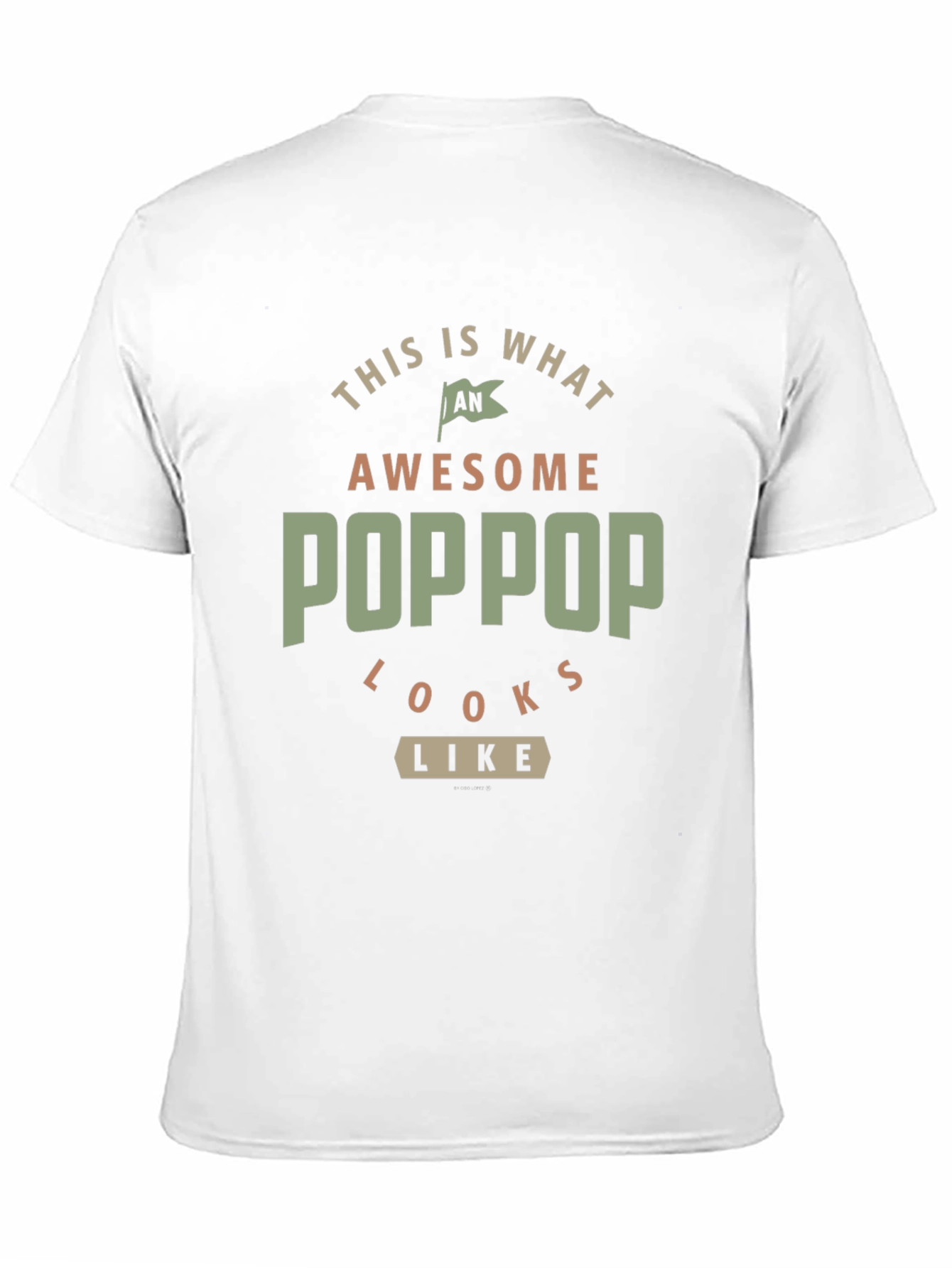 Awesome POPPOP Graphic Tee - Gift for Grandfather