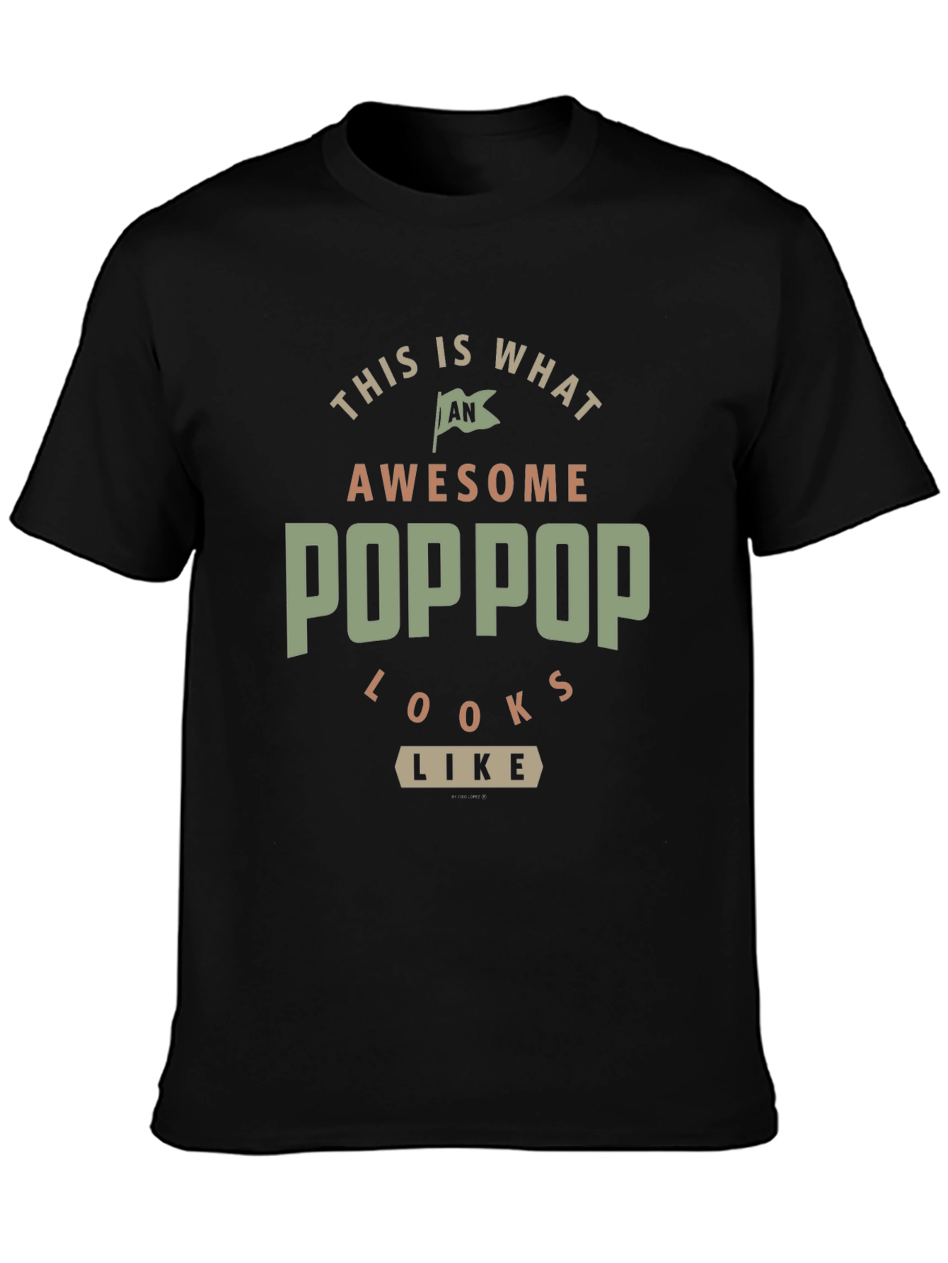 Awesome POPPOP Graphic Tee - Gift for Grandfather