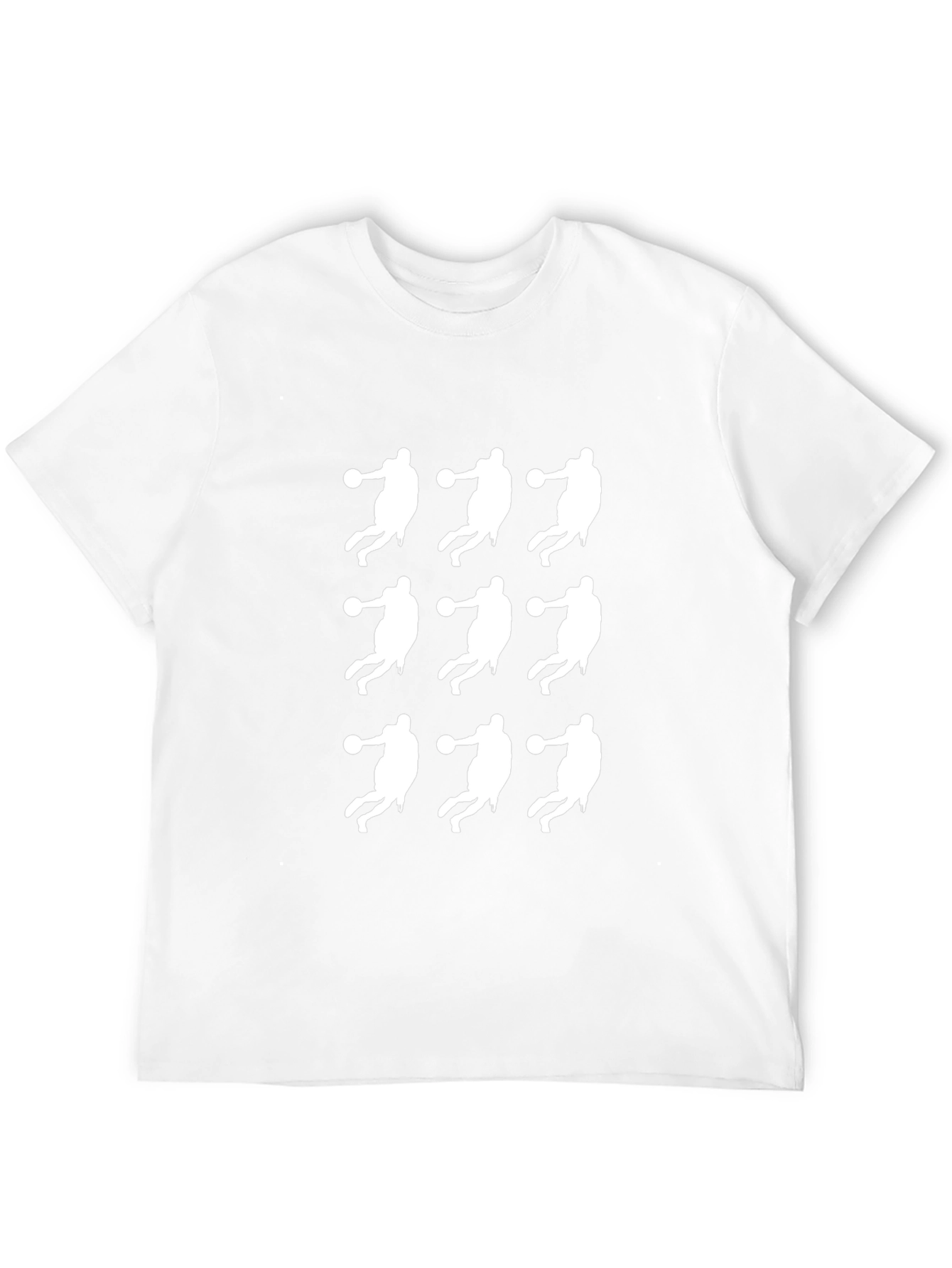Black Basketball Silhouette Graphic Tee