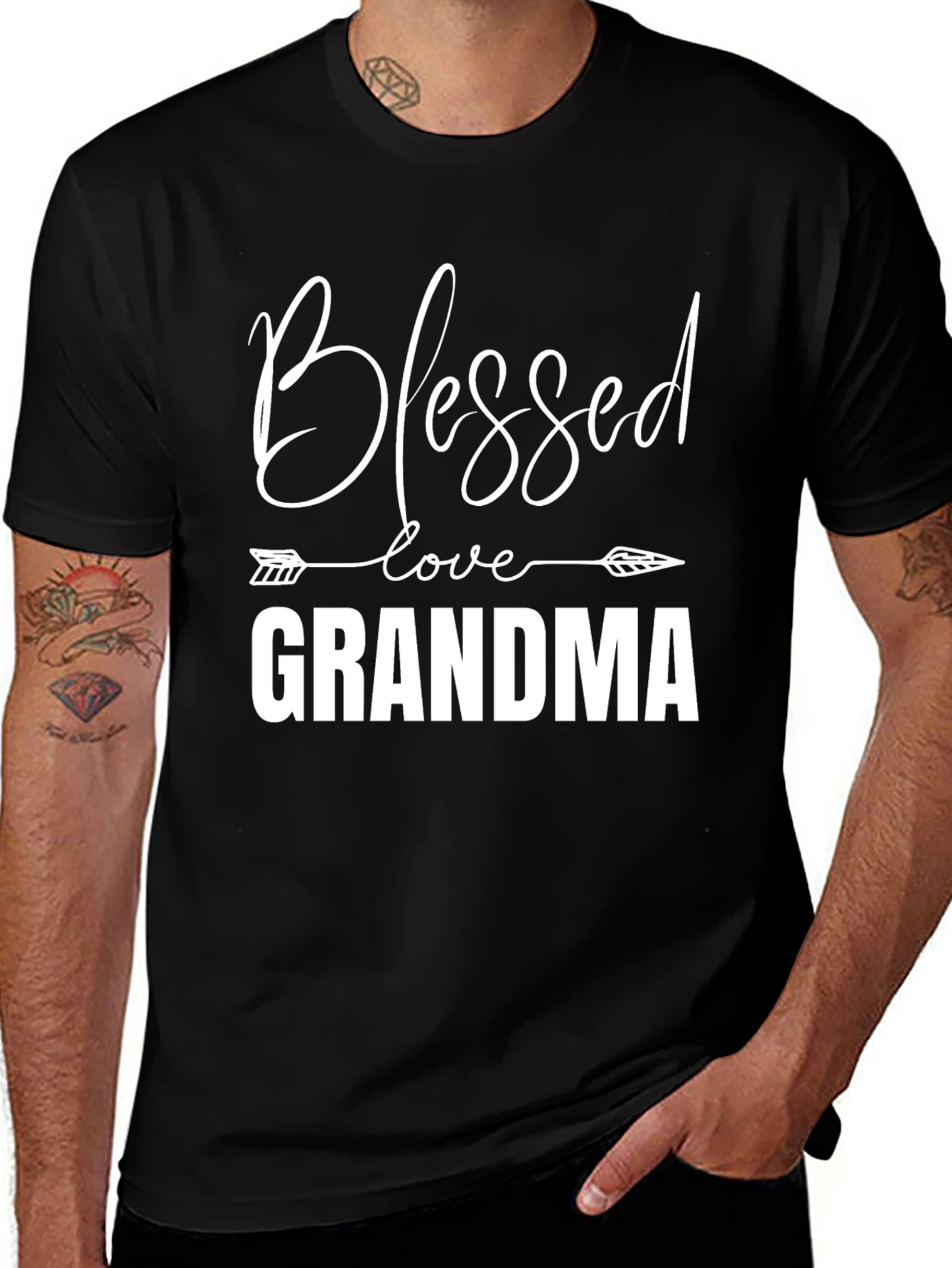 Blessed Grandma T-Shirt - Love Arrow Design