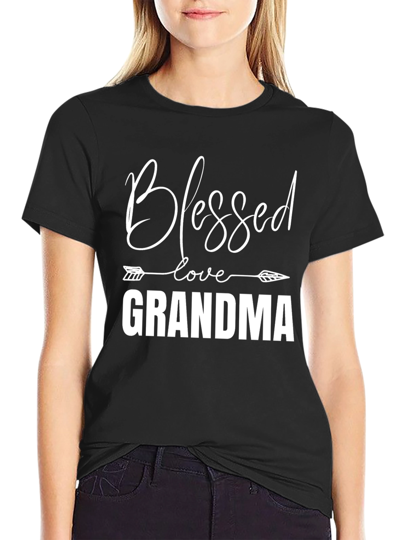 Blessed Grandma T-Shirt - Love Arrow Design